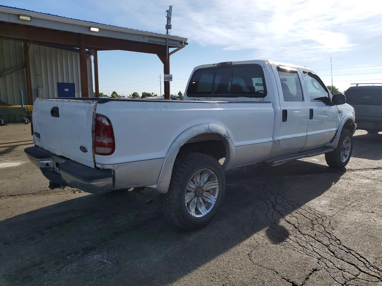 2003 Ford F350 Srw Super Duty White vin: 1FTSW31L73ED49133