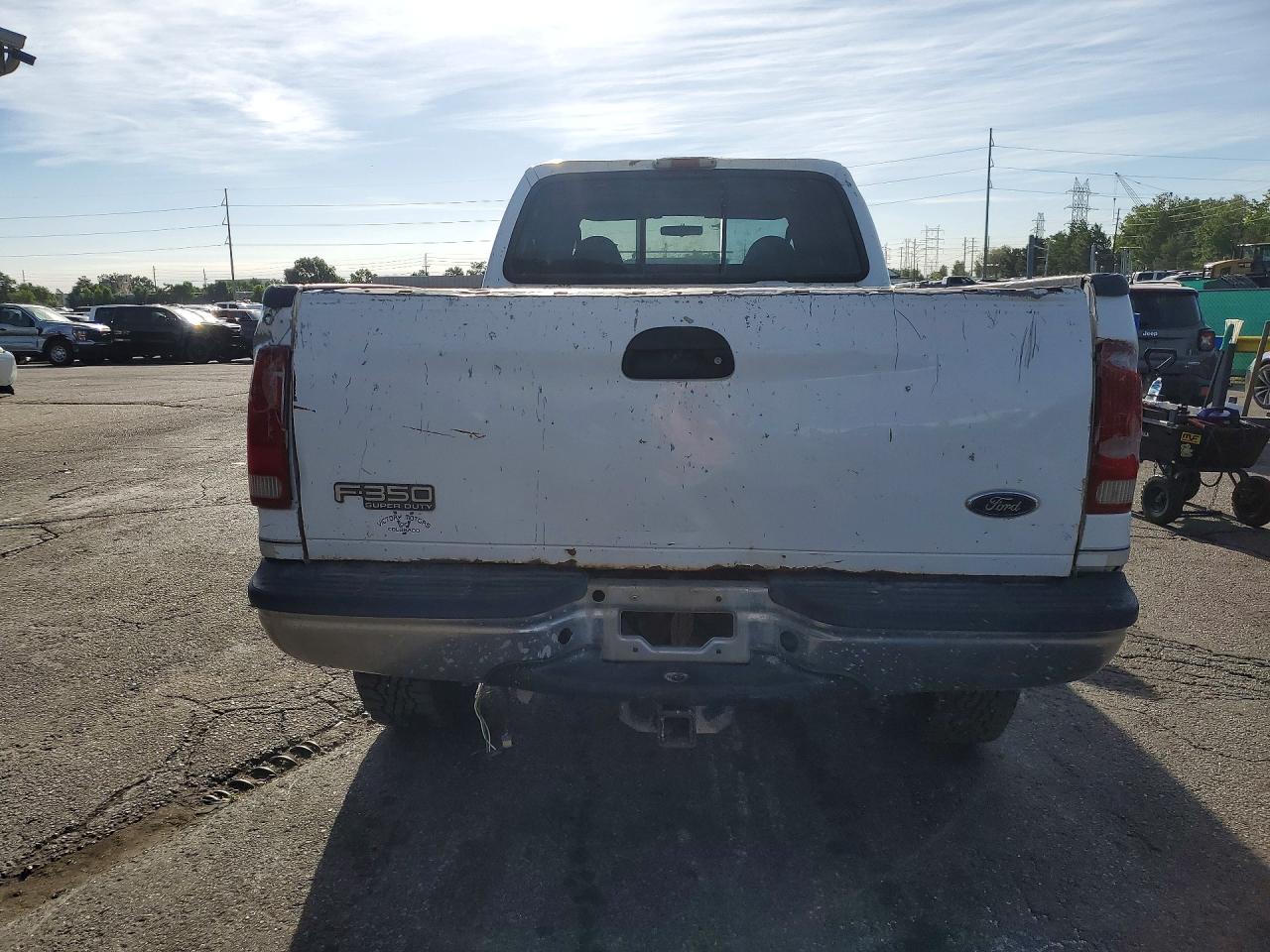 2003 Ford F350 Srw Super Duty White vin: 1FTSW31L73ED49133