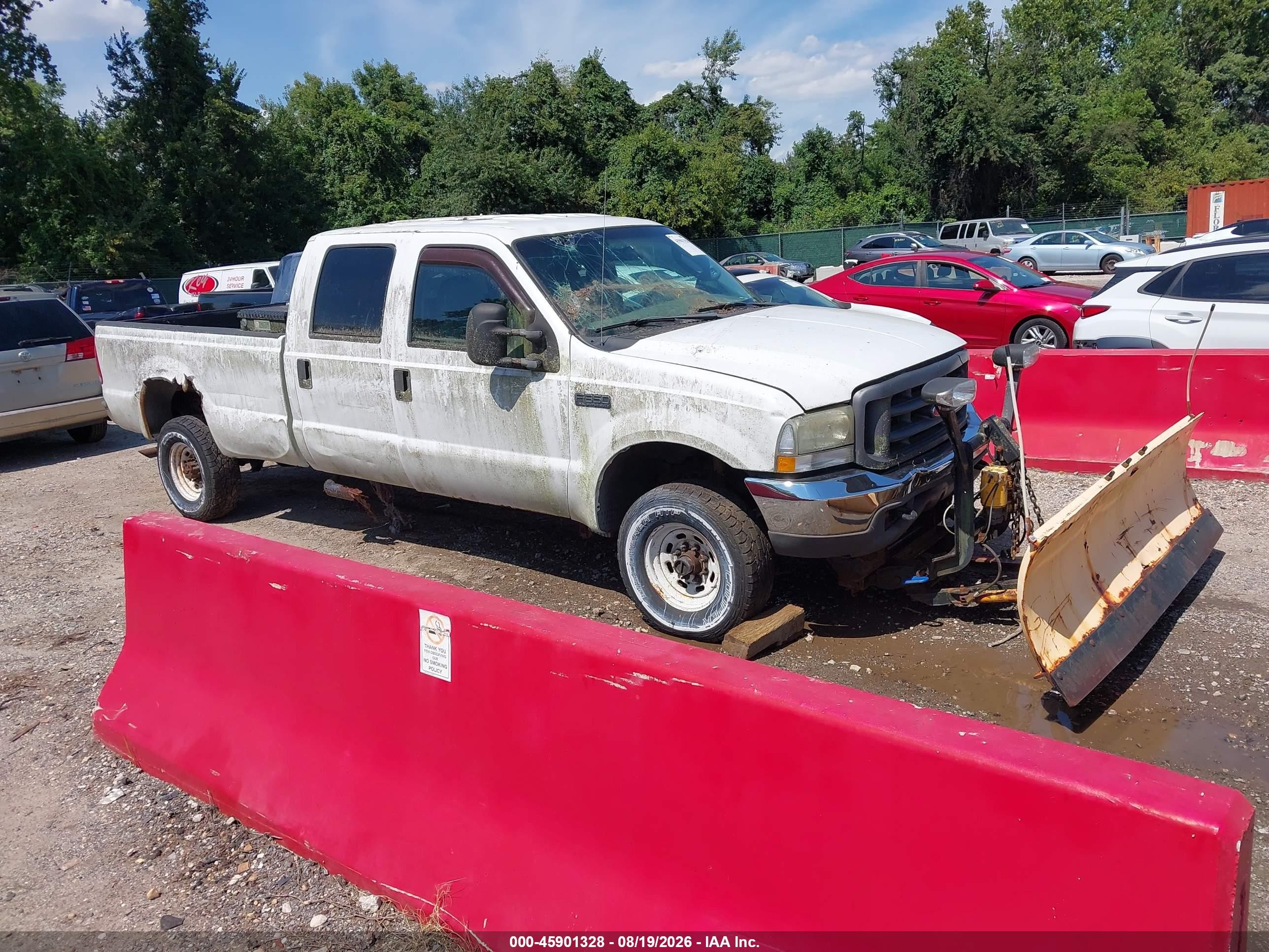 2004 Ford F-350 Lariat/xl/xlt White vin: 1FTSW31L84ED25201