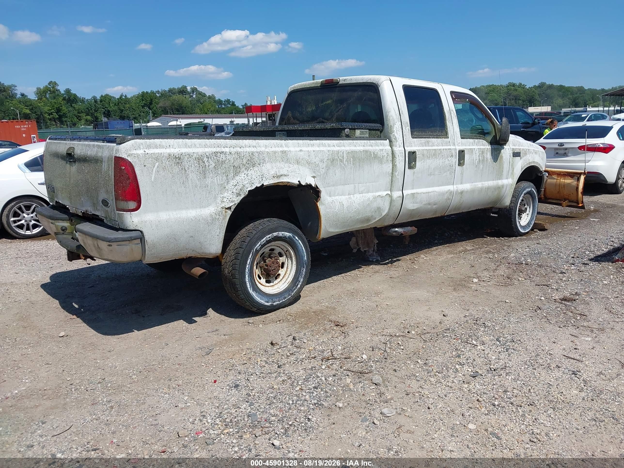 2004 Ford F-350 Lariat/xl/xlt White vin: 1FTSW31L84ED25201