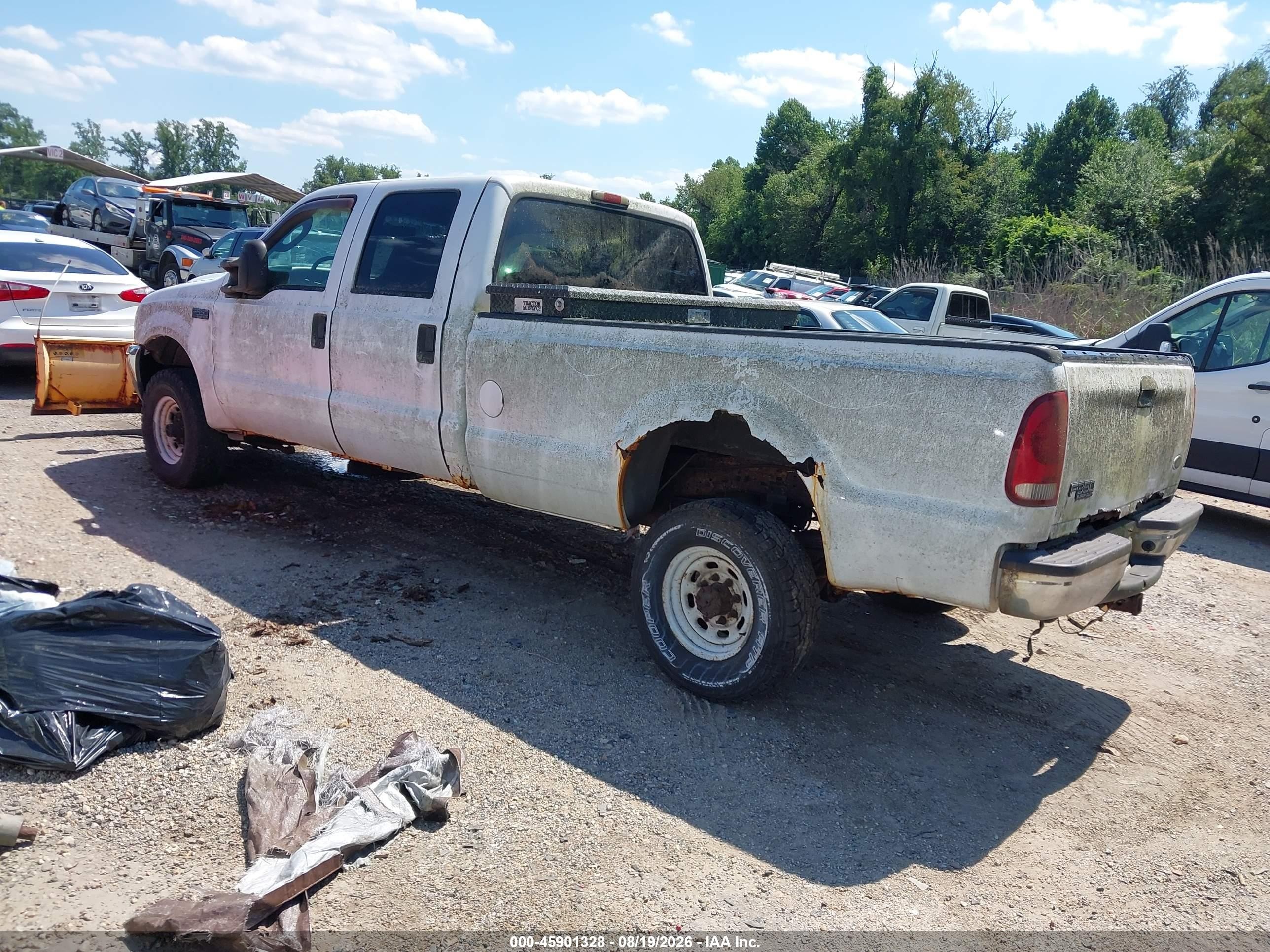 2004 Ford F-350 Lariat/xl/xlt White vin: 1FTSW31L84ED25201