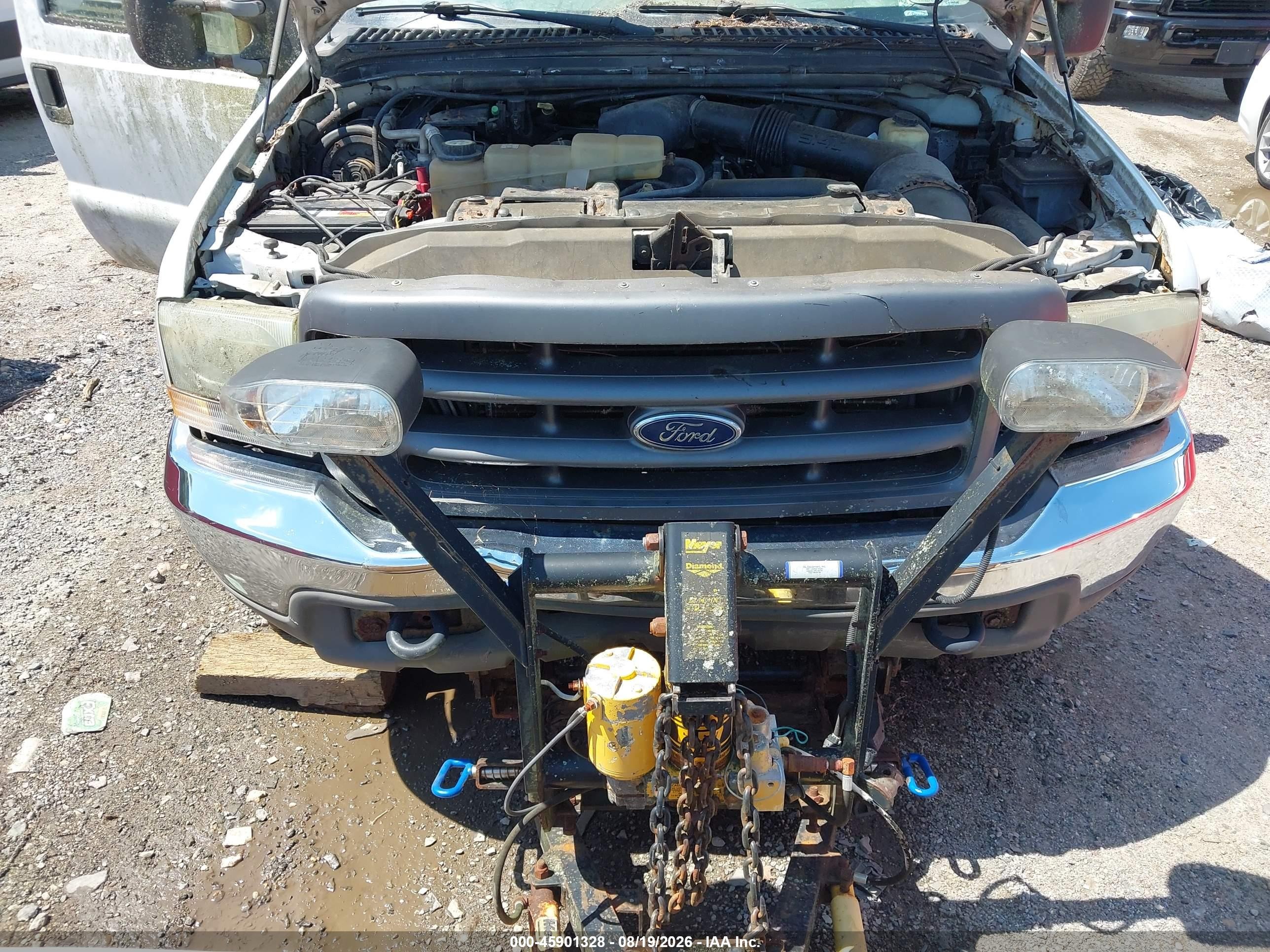 2004 Ford F-350 Lariat/xl/xlt White vin: 1FTSW31L84ED25201