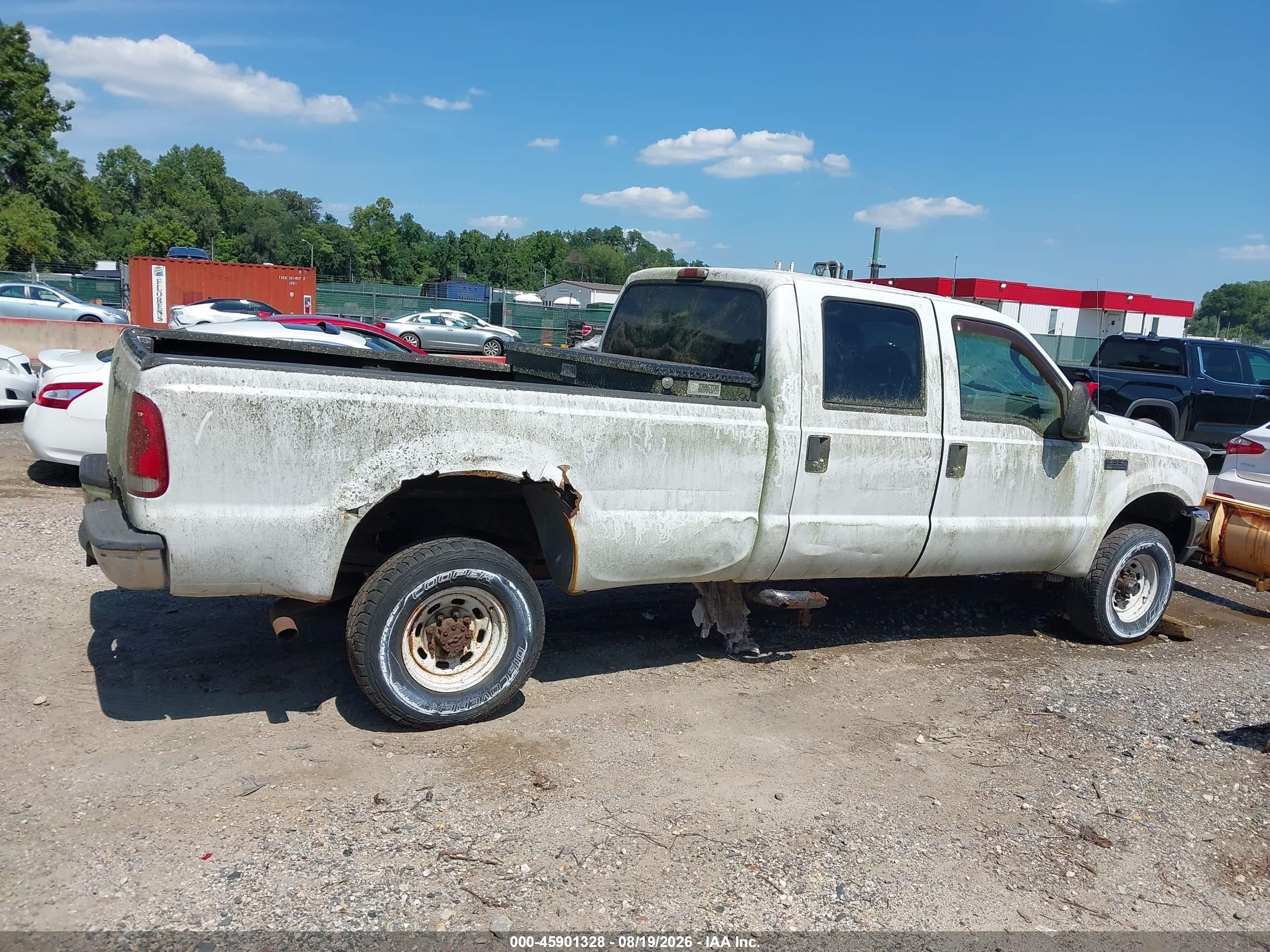 2004 Ford F-350 Lariat/xl/xlt White vin: 1FTSW31L84ED25201