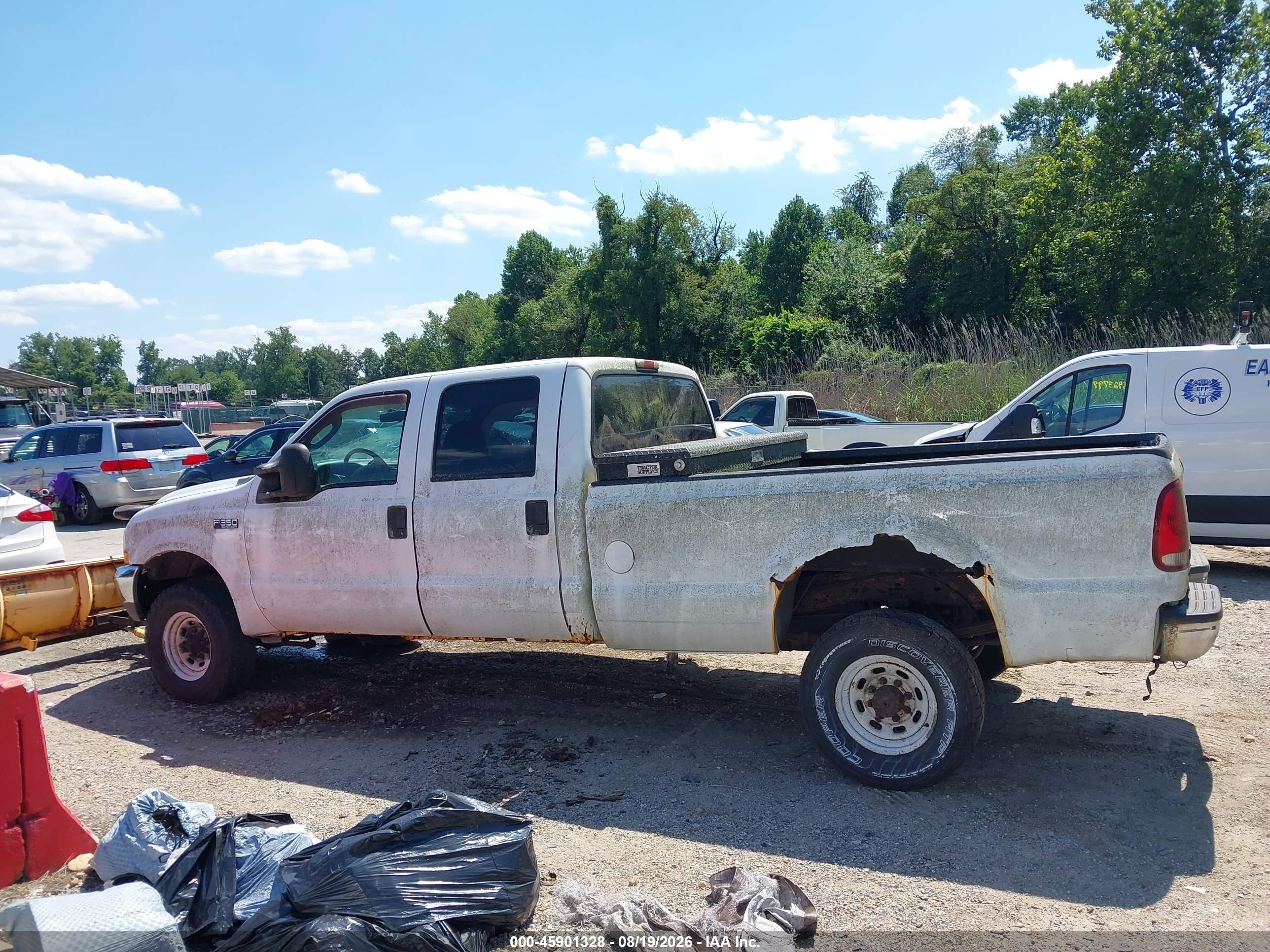 2004 Ford F-350 Lariat/xl/xlt White vin: 1FTSW31L84ED25201