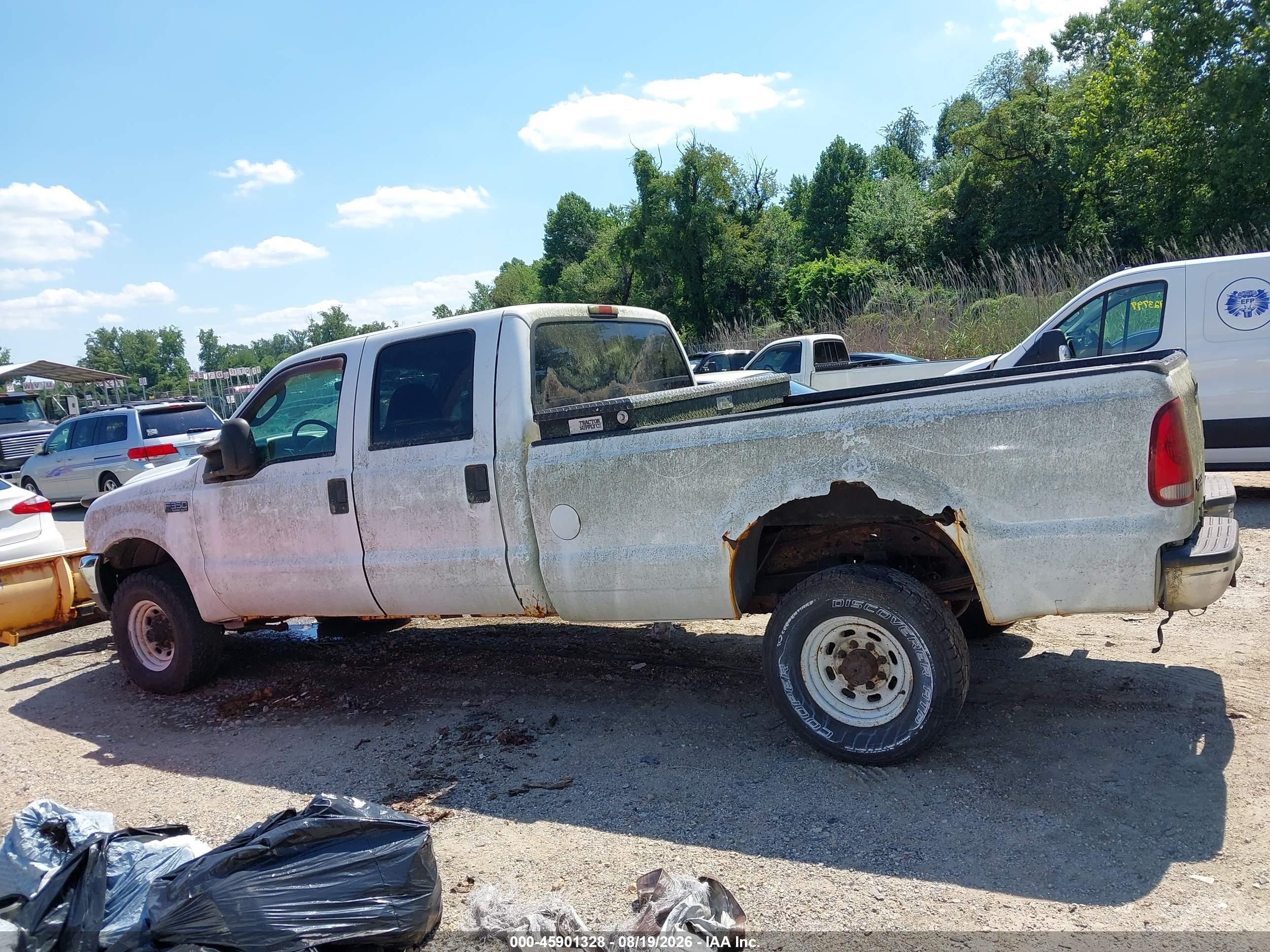 2004 Ford F-350 Lariat/xl/xlt White vin: 1FTSW31L84ED25201