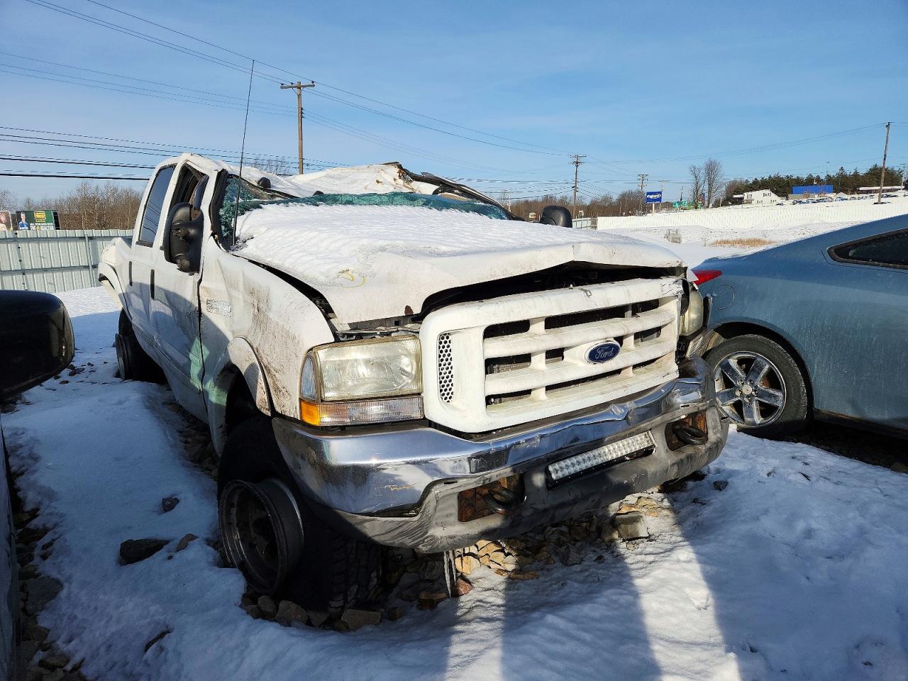 2003 Ford F350 Srw Super Duty White vin: 1FTSW31P03EC13008