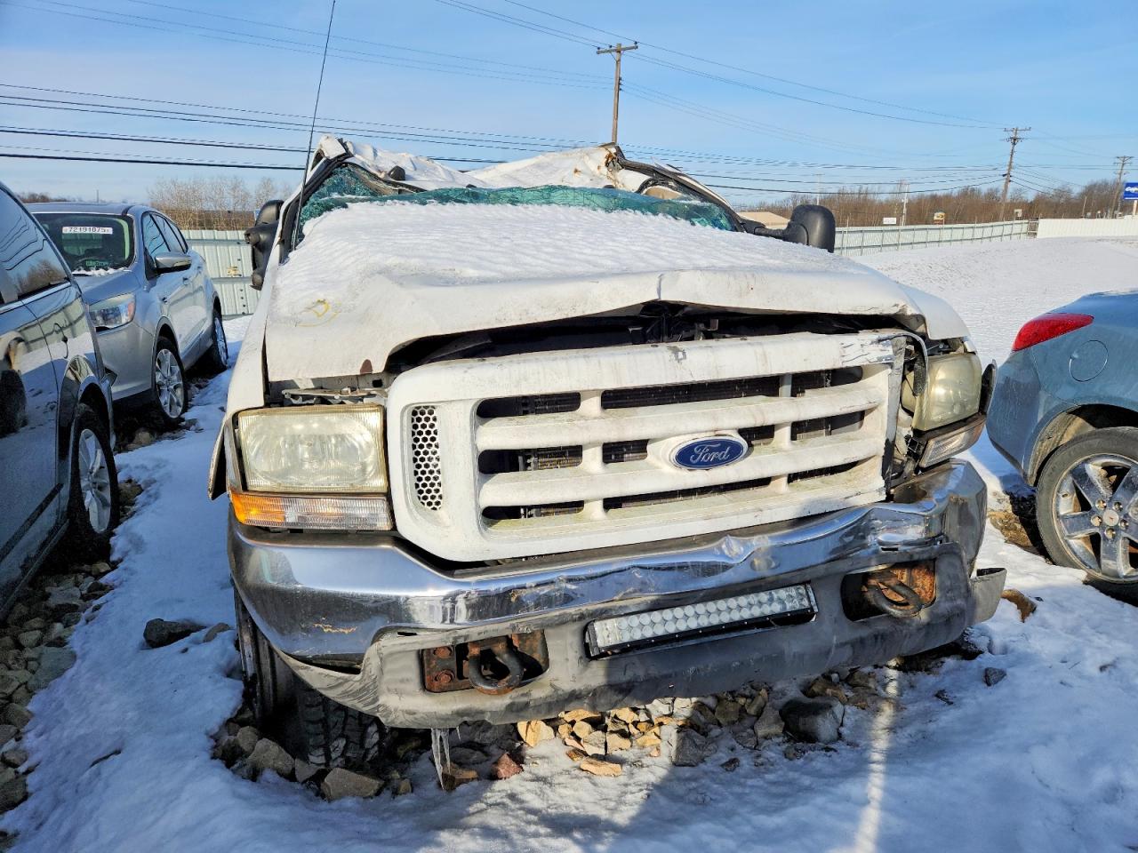 2003 Ford F350 Srw Super Duty White vin: 1FTSW31P03EC13008