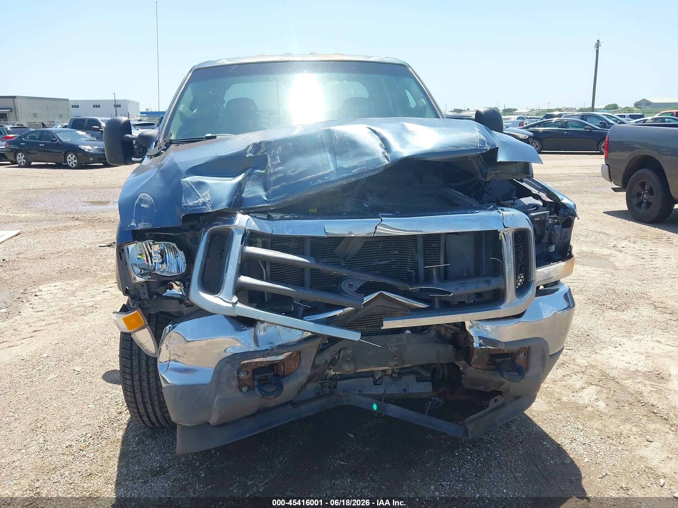 2004 Ford F-350 Lariat/xl/xlt Blue vin: 1FTSW31P04EA30886