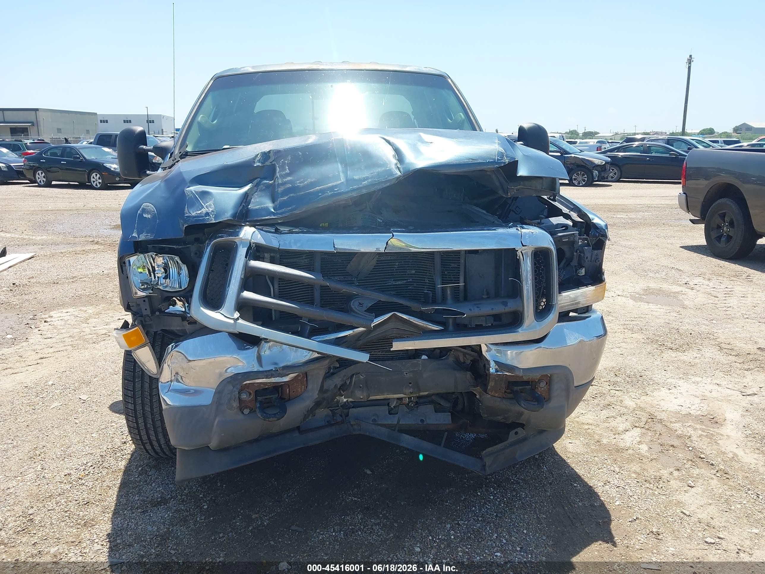 2004 Ford F-350 Lariat/xl/xlt Blue vin: 1FTSW31P04EA30886