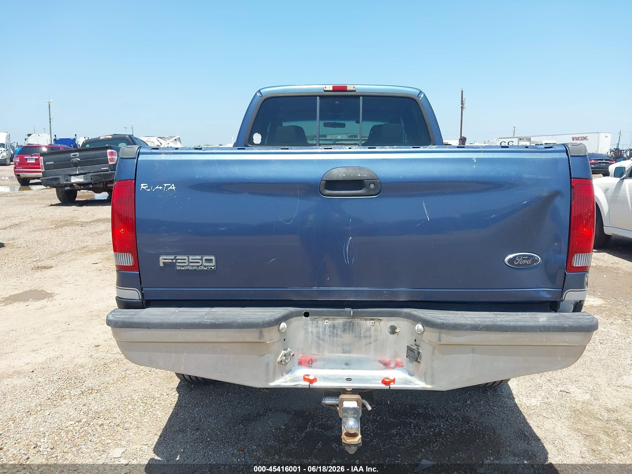 2004 Ford F-350 Lariat/xl/xlt Blue vin: 1FTSW31P04EA30886