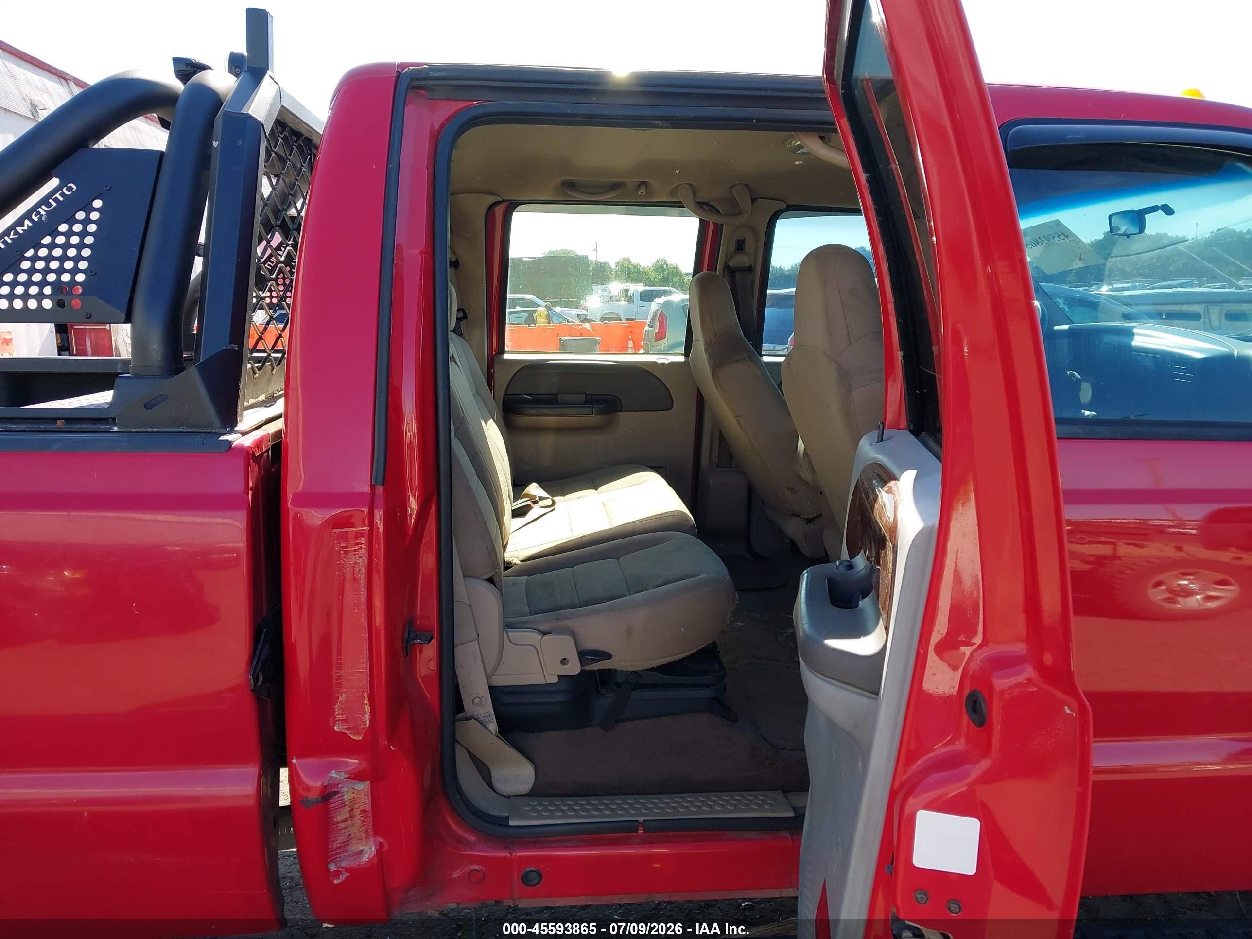 2004 Ford F-350 Lariat/xl/xlt Red vin: 1FTSW31P04EC21255