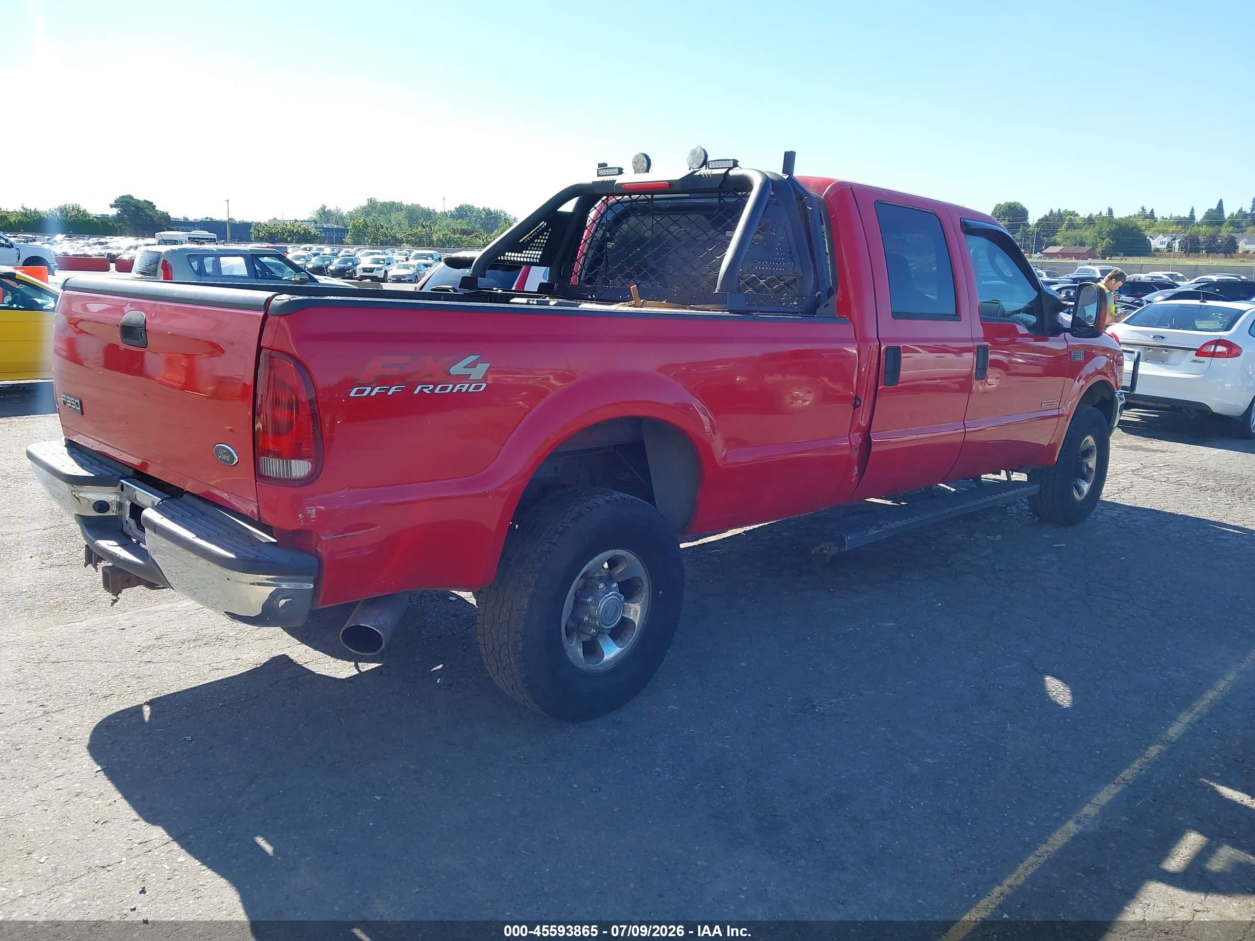 2004 Ford F-350 Lariat/xl/xlt Red vin: 1FTSW31P04EC21255