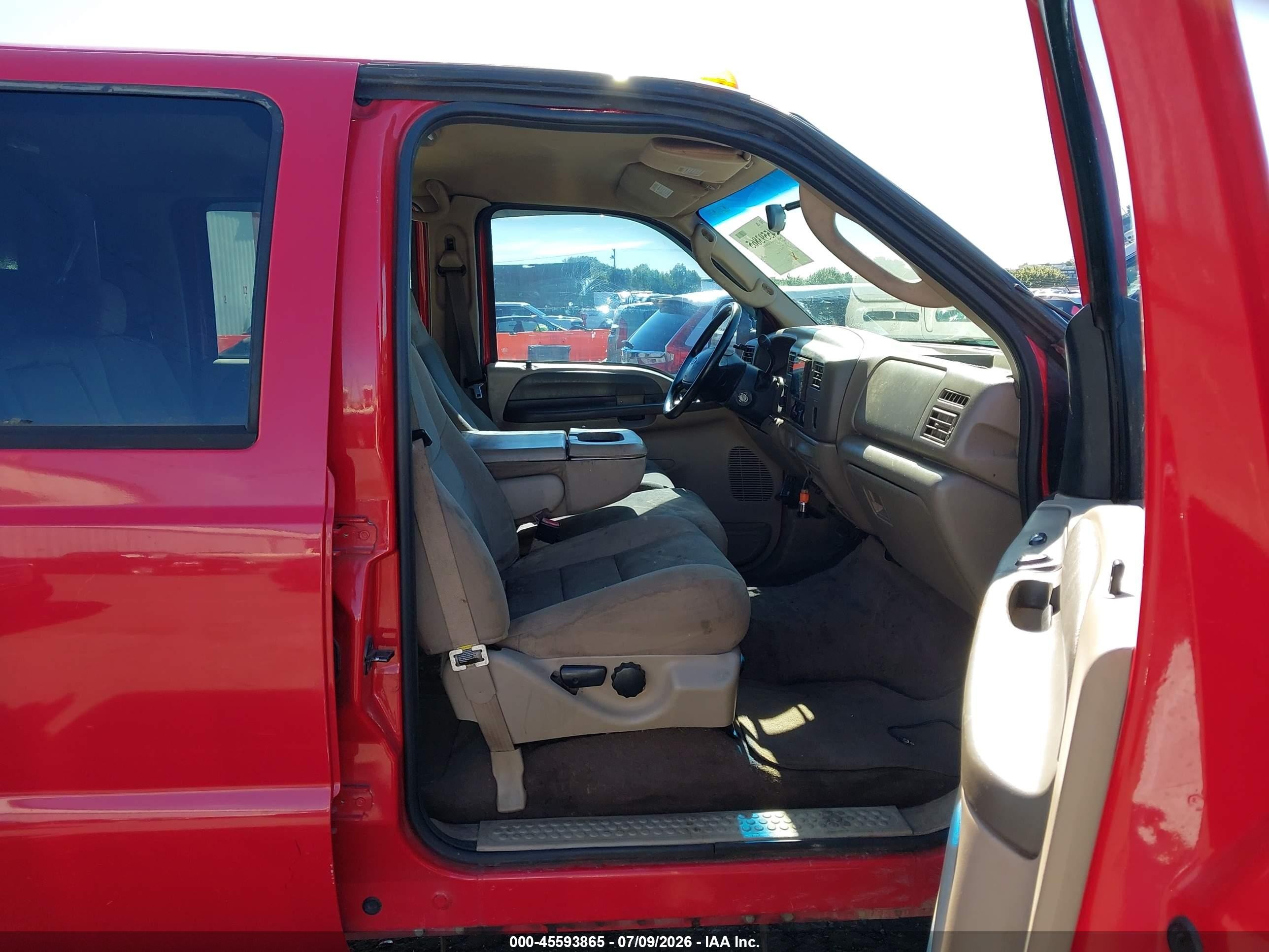 2004 Ford F-350 Lariat/xl/xlt Red vin: 1FTSW31P04EC21255