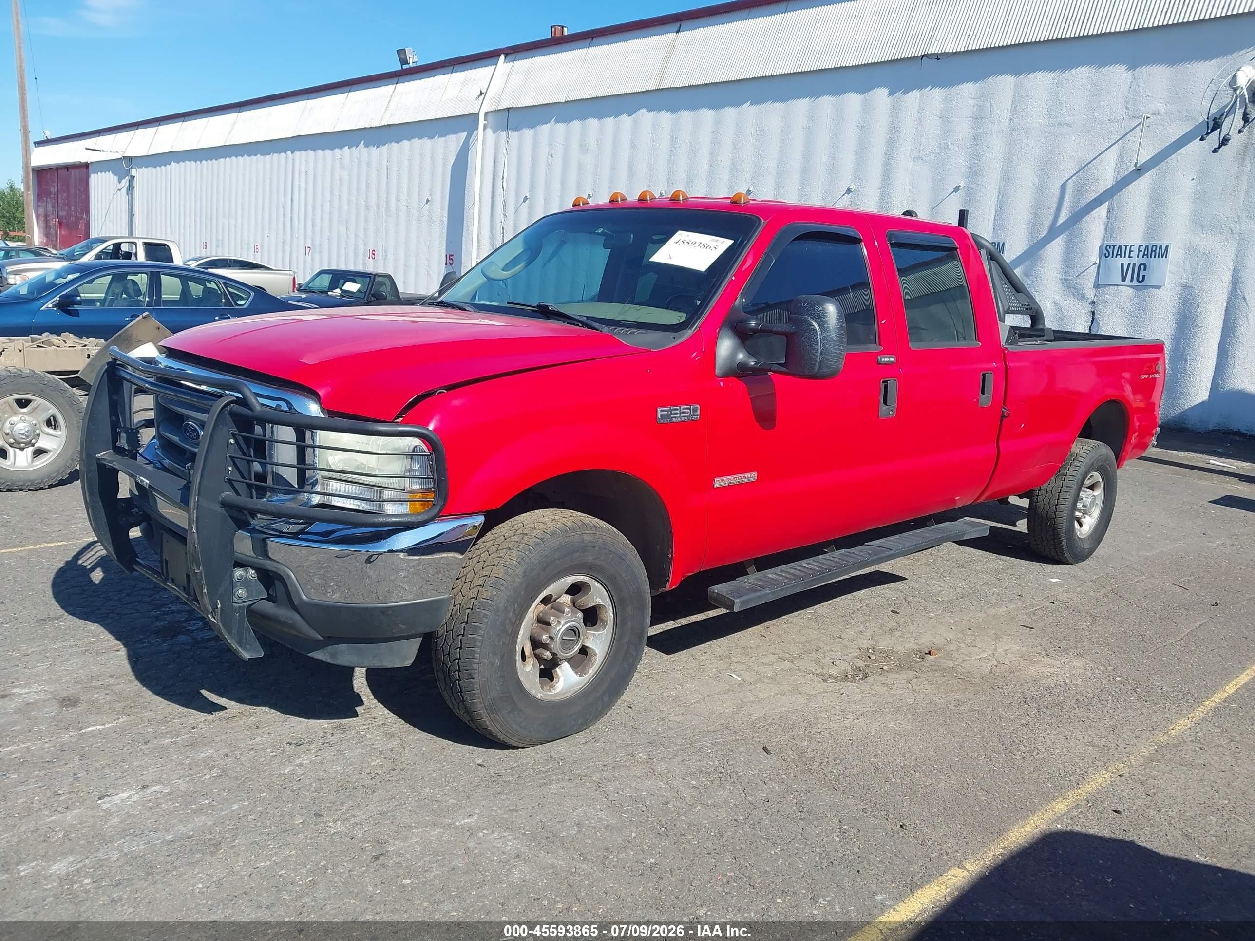 2004 Ford F-350 Lariat/xl/xlt Red vin: 1FTSW31P04EC21255