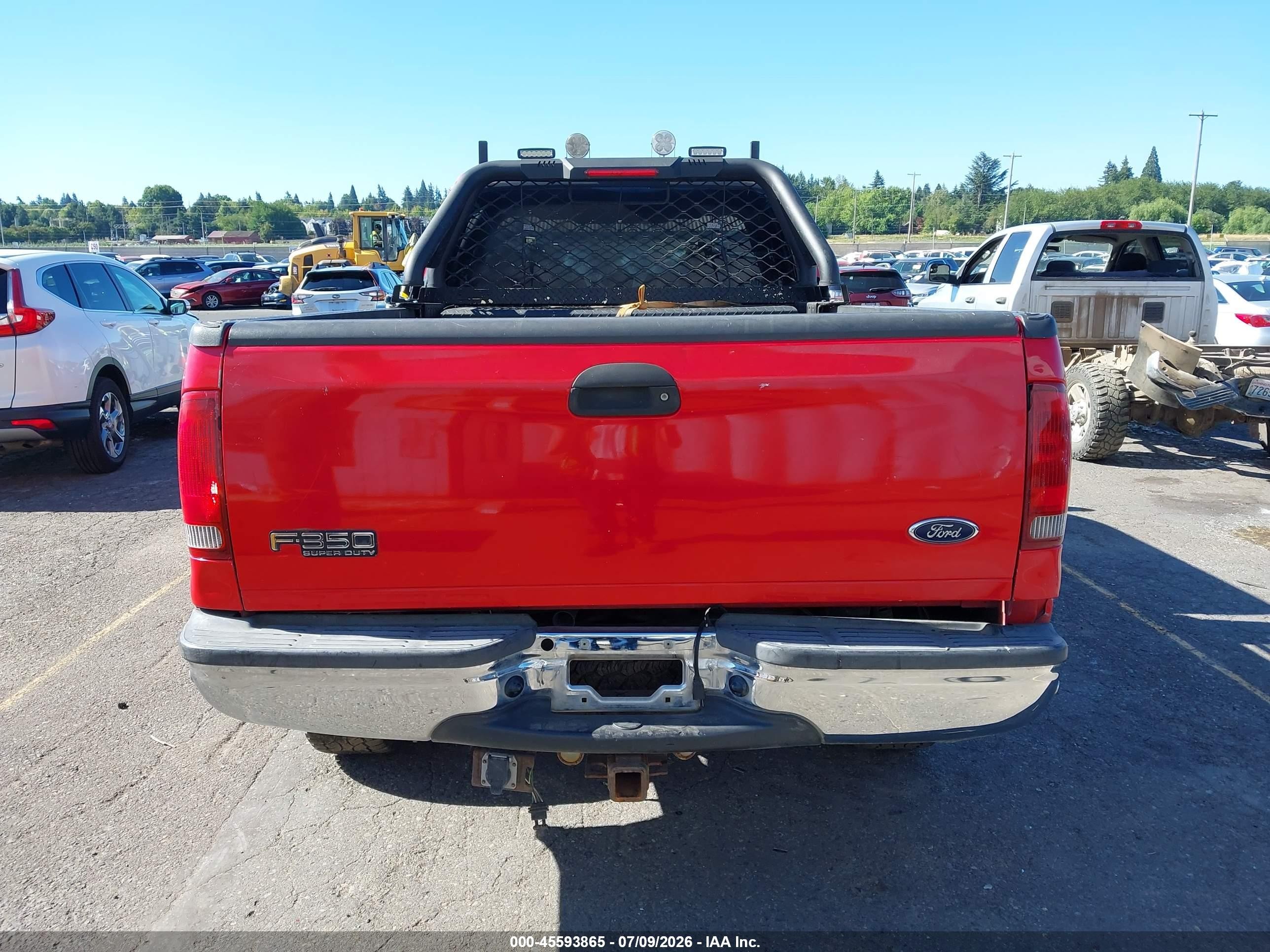 2004 Ford F-350 Lariat/xl/xlt Red vin: 1FTSW31P04EC21255