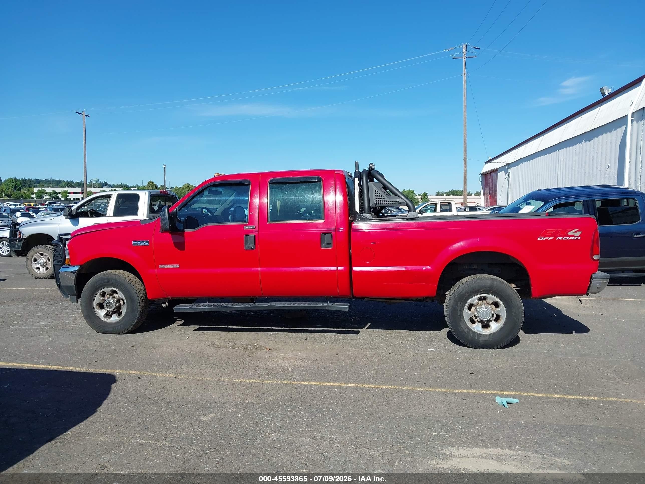 2004 Ford F-350 Lariat/xl/xlt Red vin: 1FTSW31P04EC21255