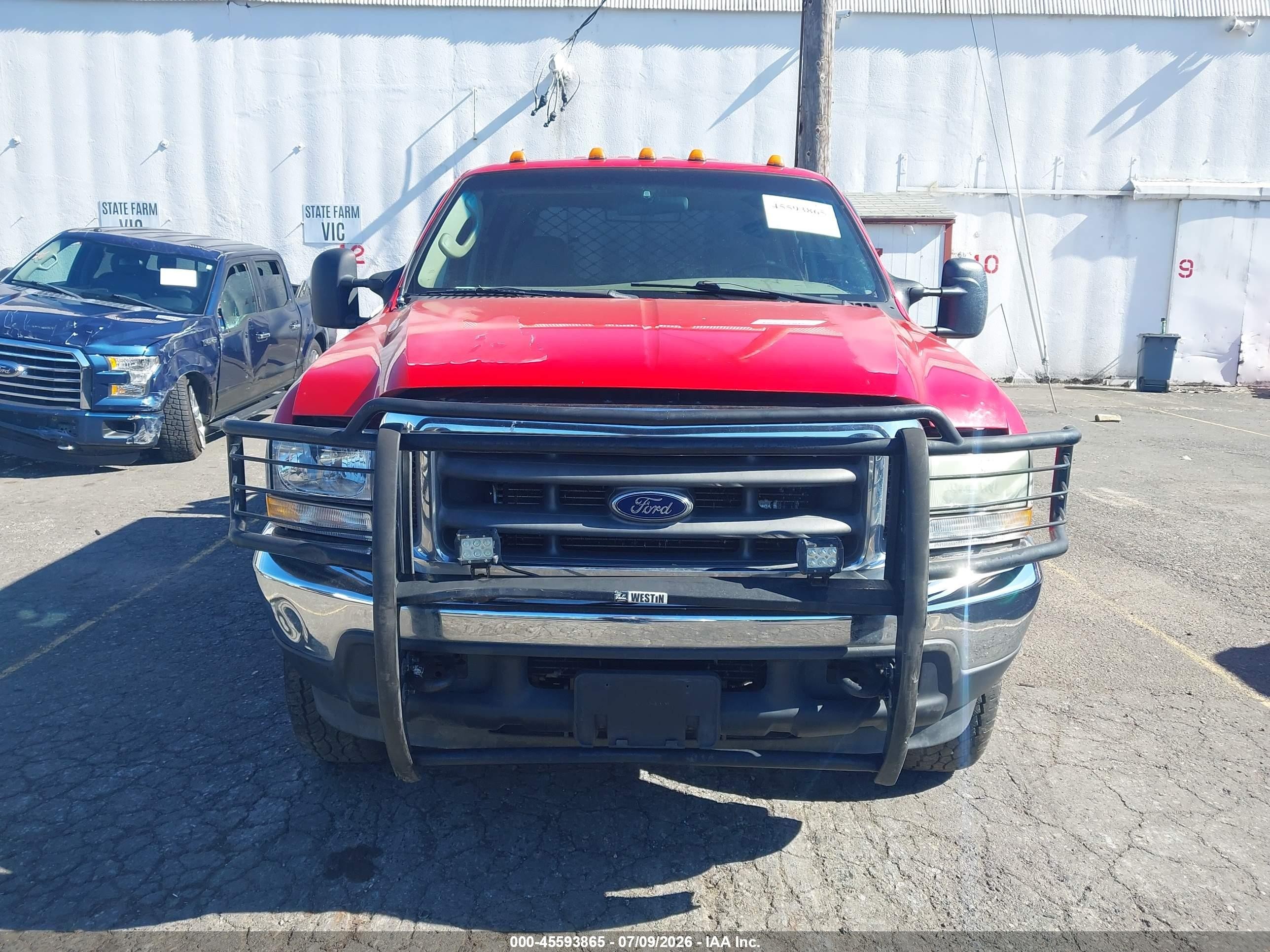 2004 Ford F-350 Lariat/xl/xlt Red vin: 1FTSW31P04EC21255