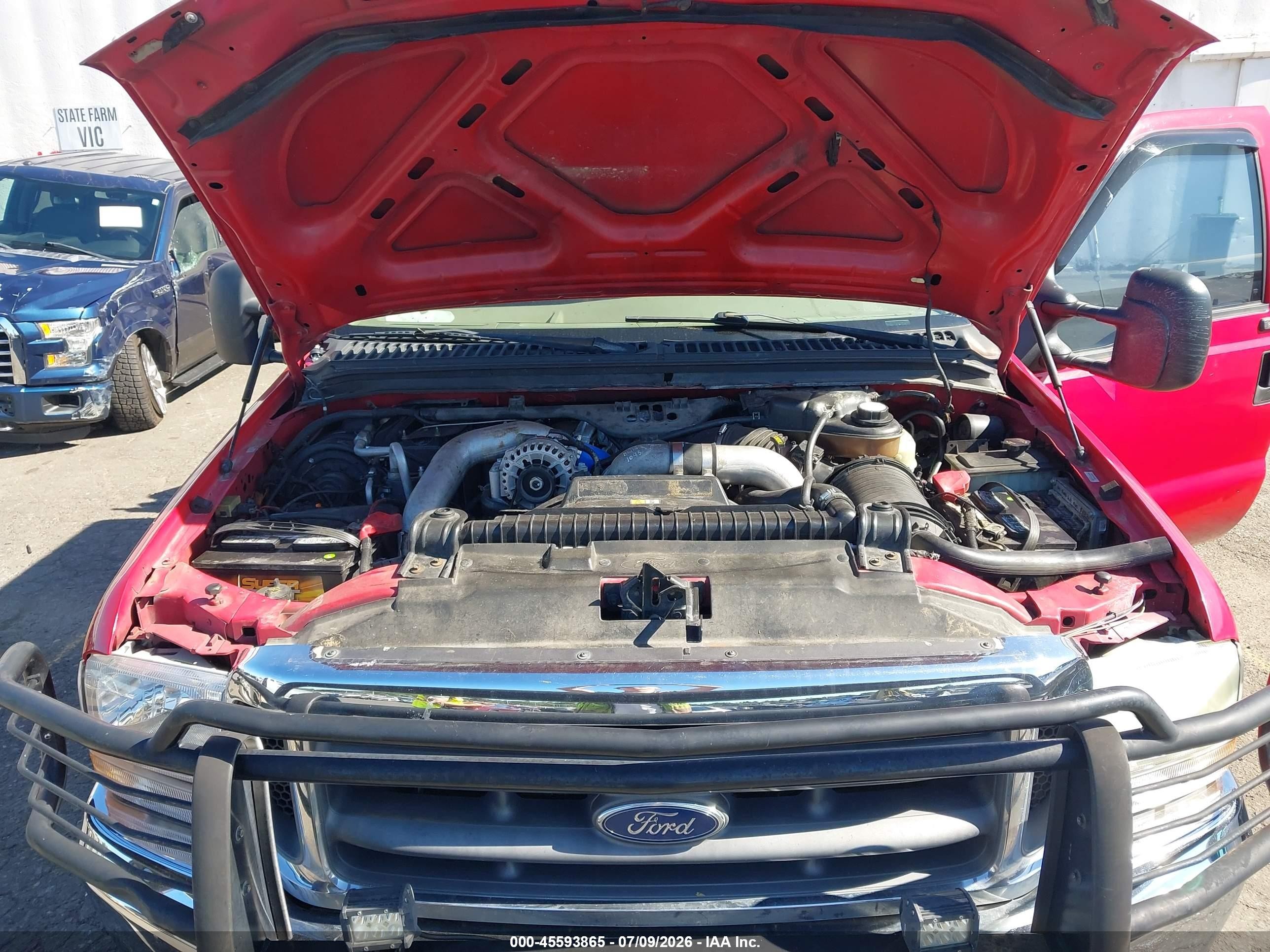 2004 Ford F-350 Lariat/xl/xlt Red vin: 1FTSW31P04EC21255