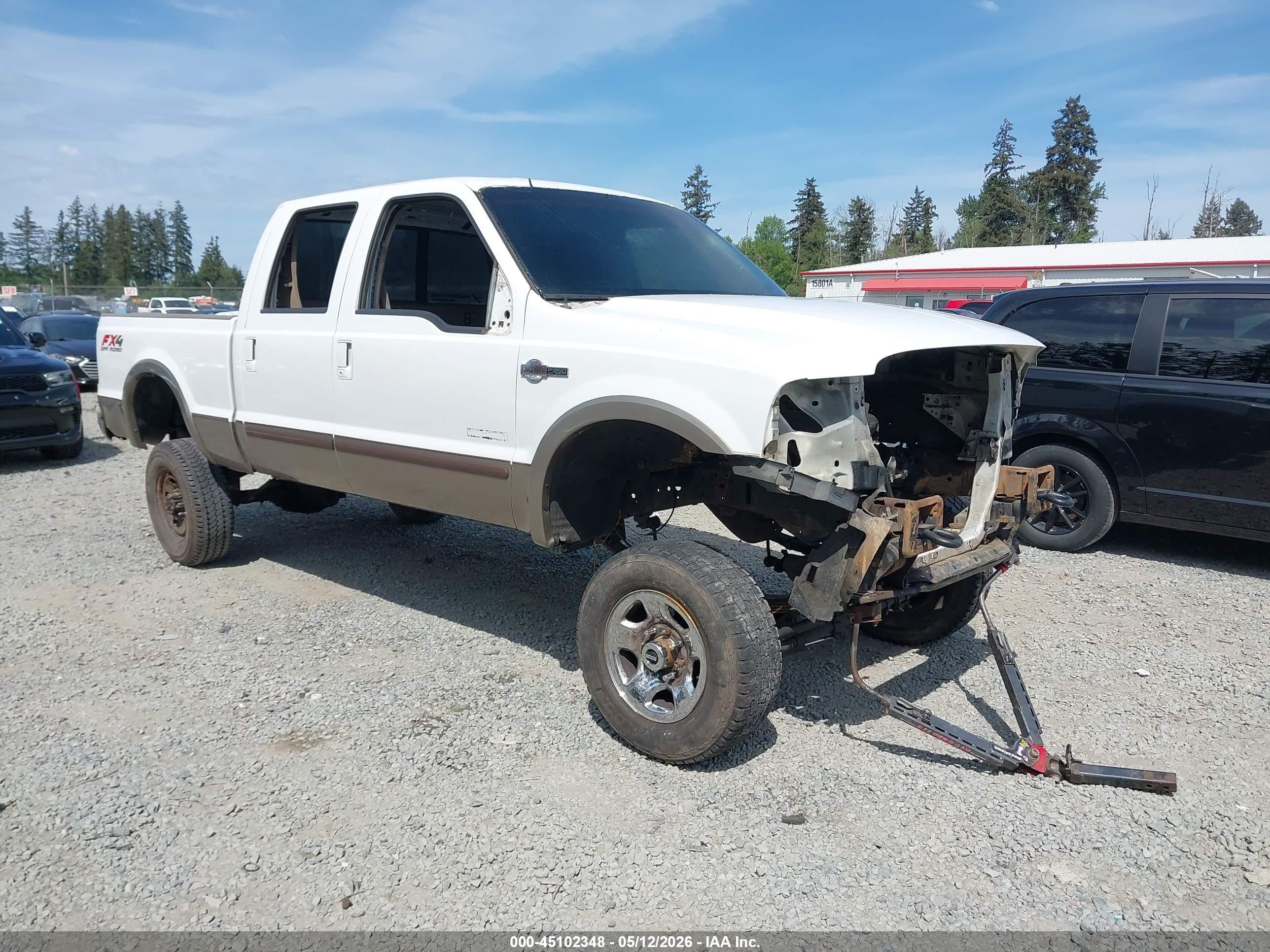 2004 Ford F-350 Lariat/xl/xlt White vin: 1FTSW31P14ED06007