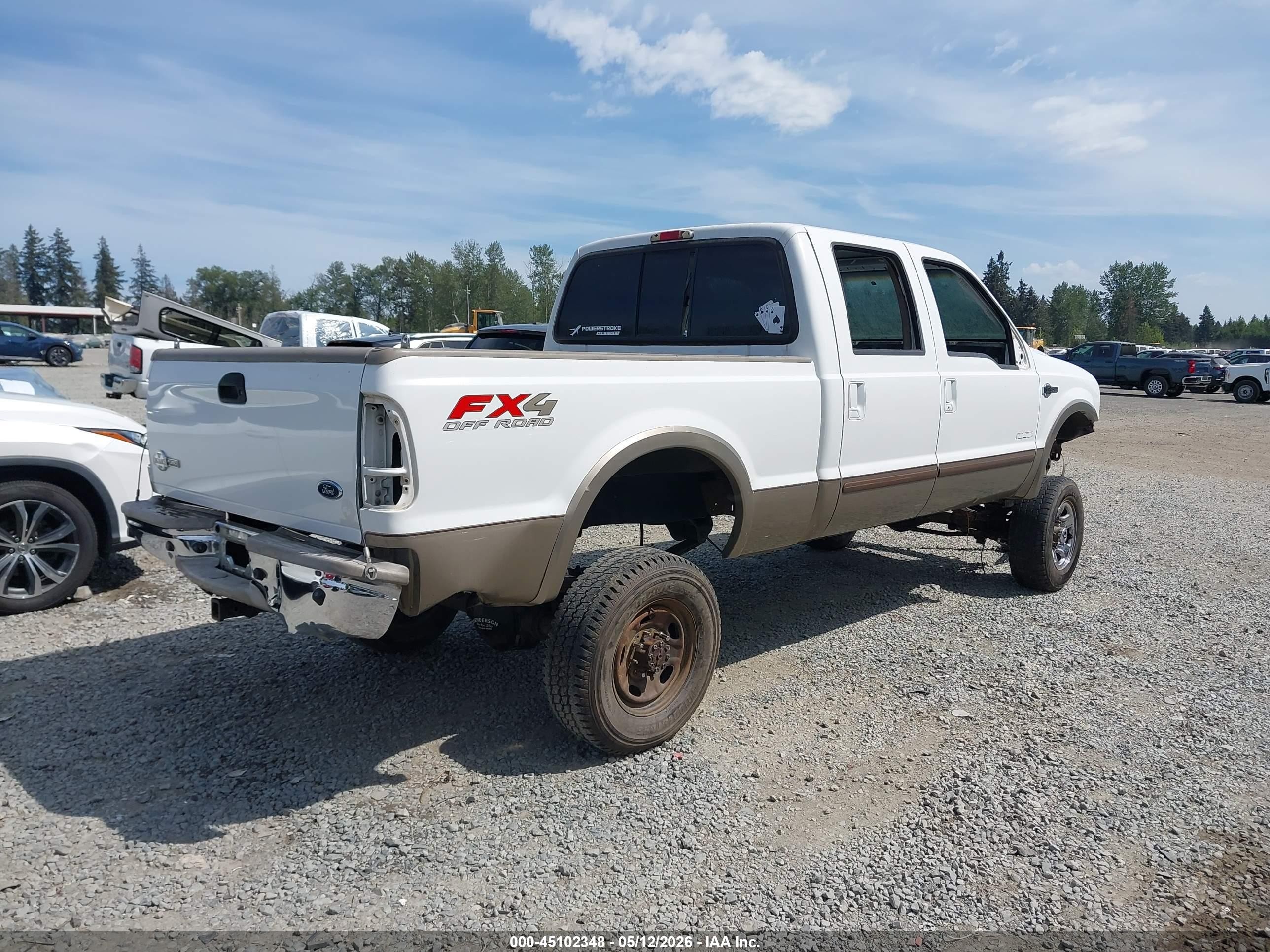 2004 Ford F-350 Lariat/xl/xlt White vin: 1FTSW31P14ED06007