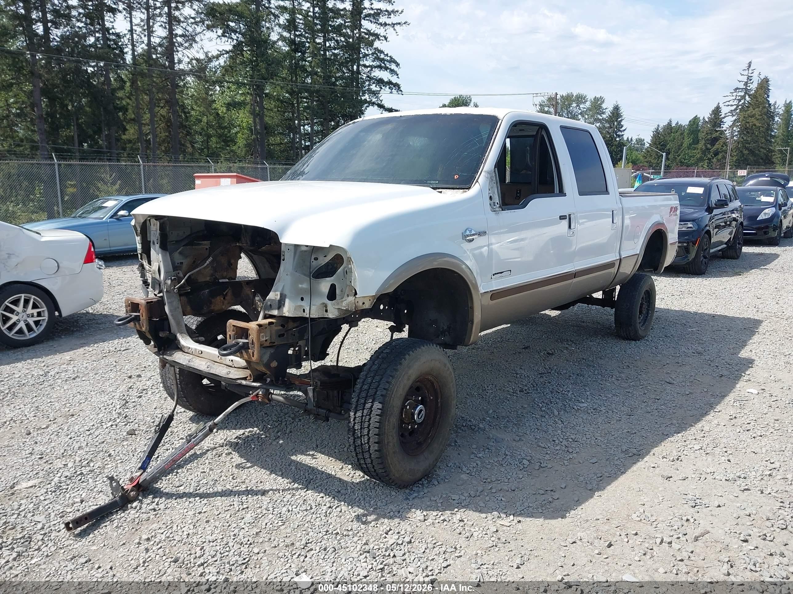 2004 Ford F-350 Lariat/xl/xlt White vin: 1FTSW31P14ED06007