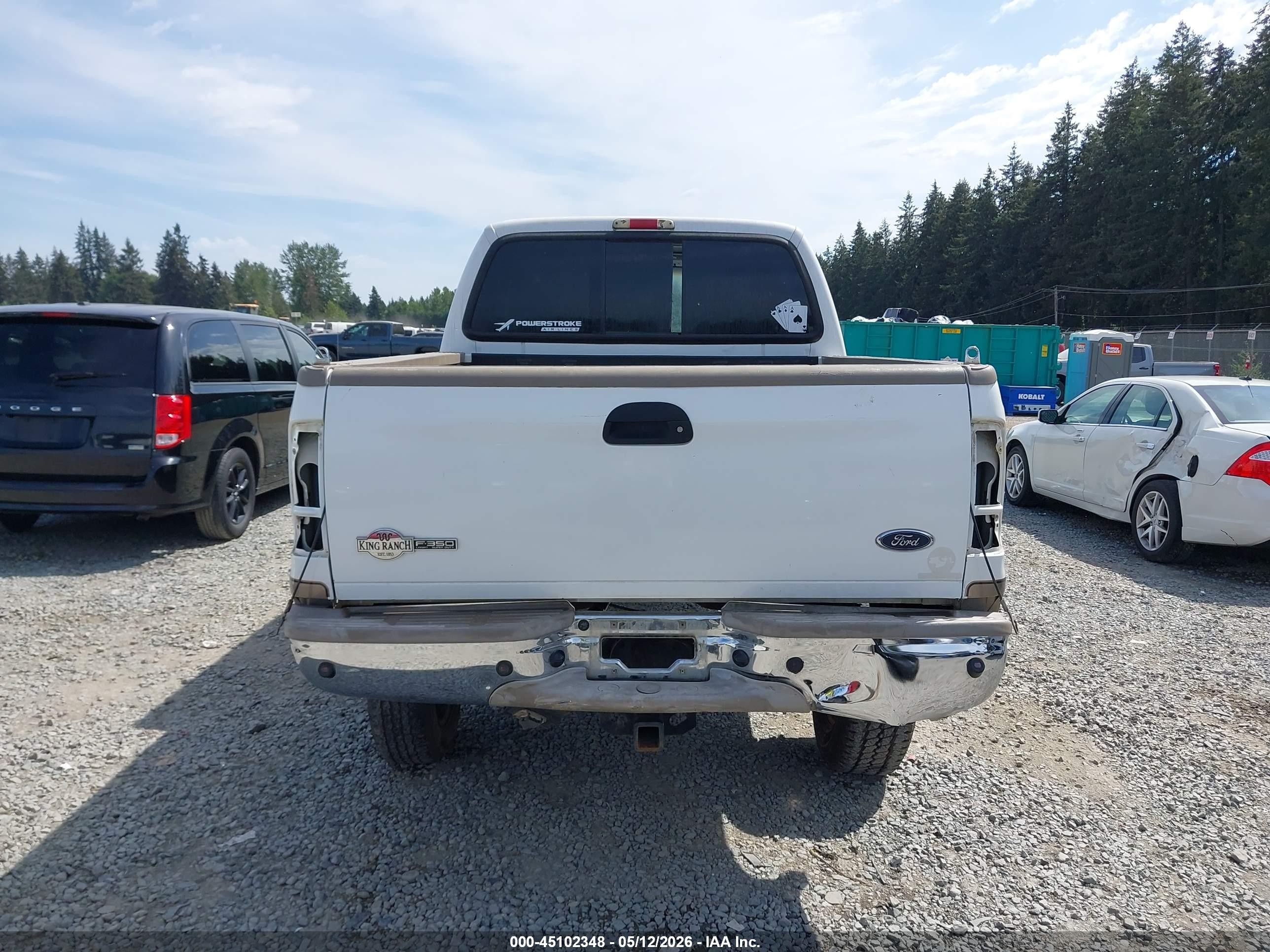 2004 Ford F-350 Lariat/xl/xlt White vin: 1FTSW31P14ED06007