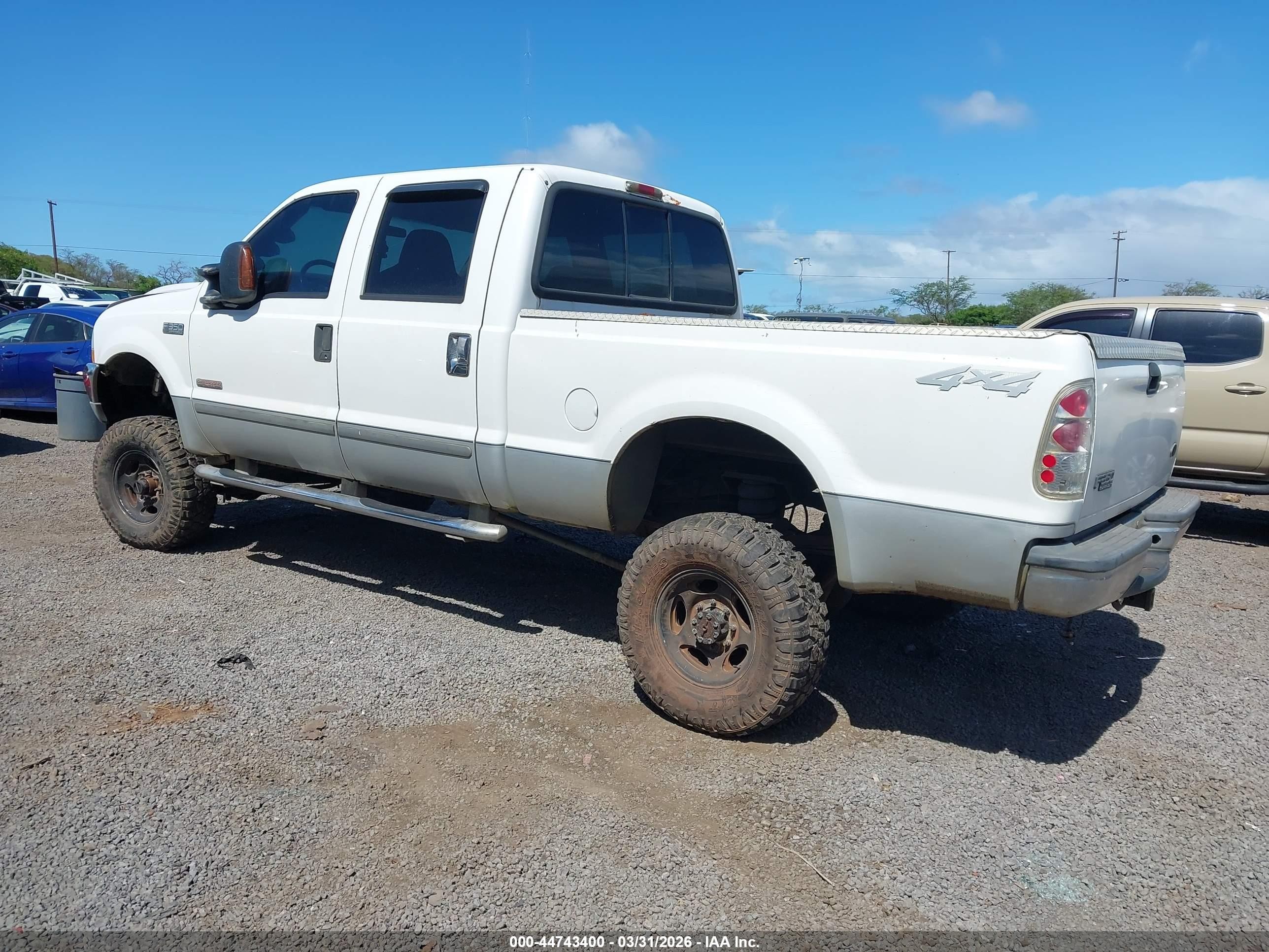 2003 Ford F-350 Lariat/xl/xlt White vin: 1FTSW31P23EC97137