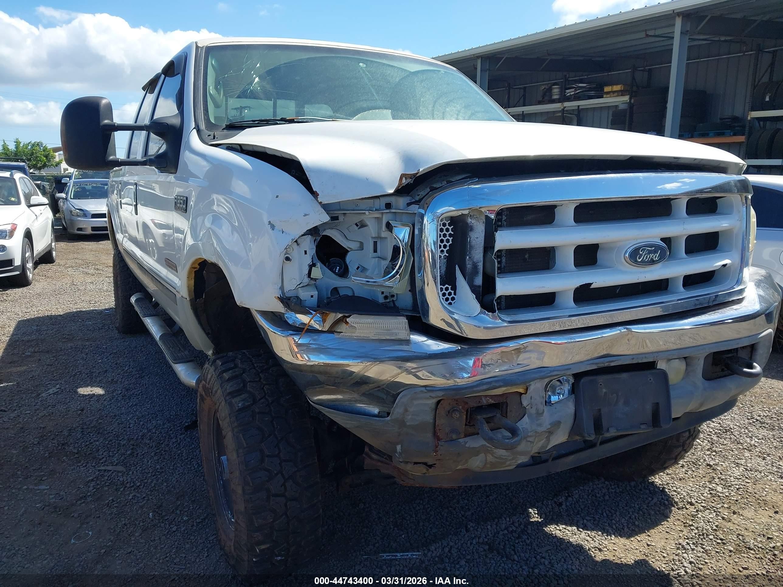 2003 Ford F-350 Lariat/xl/xlt White vin: 1FTSW31P23EC97137