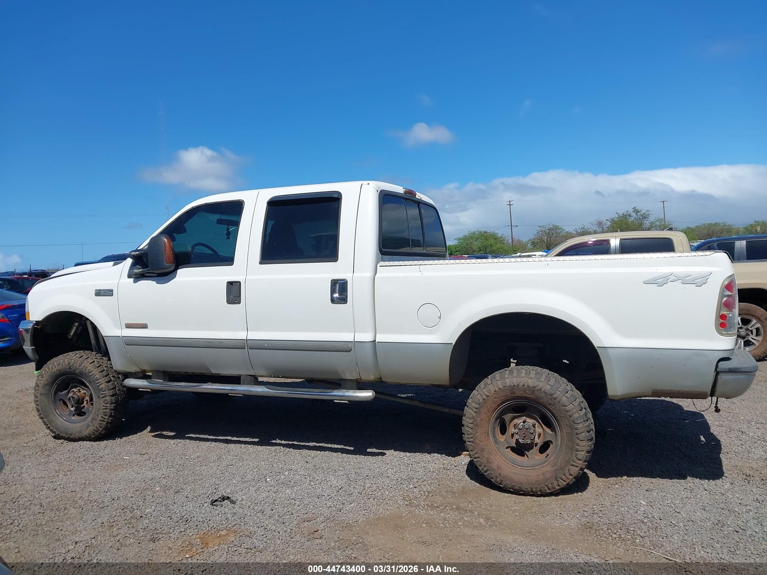 2003 Ford F-350 Lariat/xl/xlt White vin: 1FTSW31P23EC97137