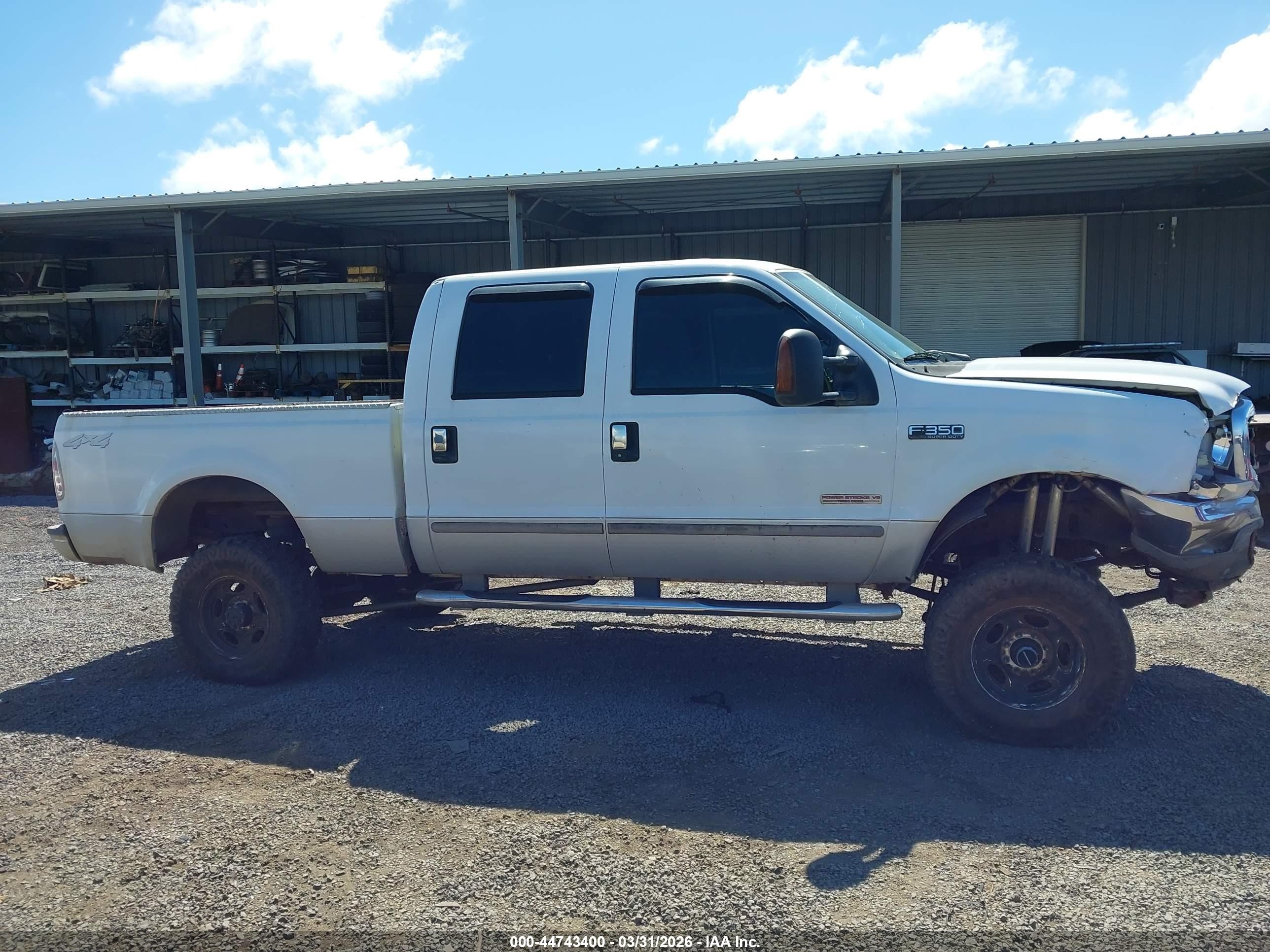 2003 Ford F-350 Lariat/xl/xlt White vin: 1FTSW31P23EC97137