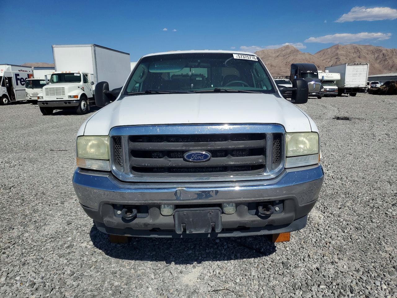 2004 Ford F350 Srw Super Duty White vin: 1FTSW31P24ED06999