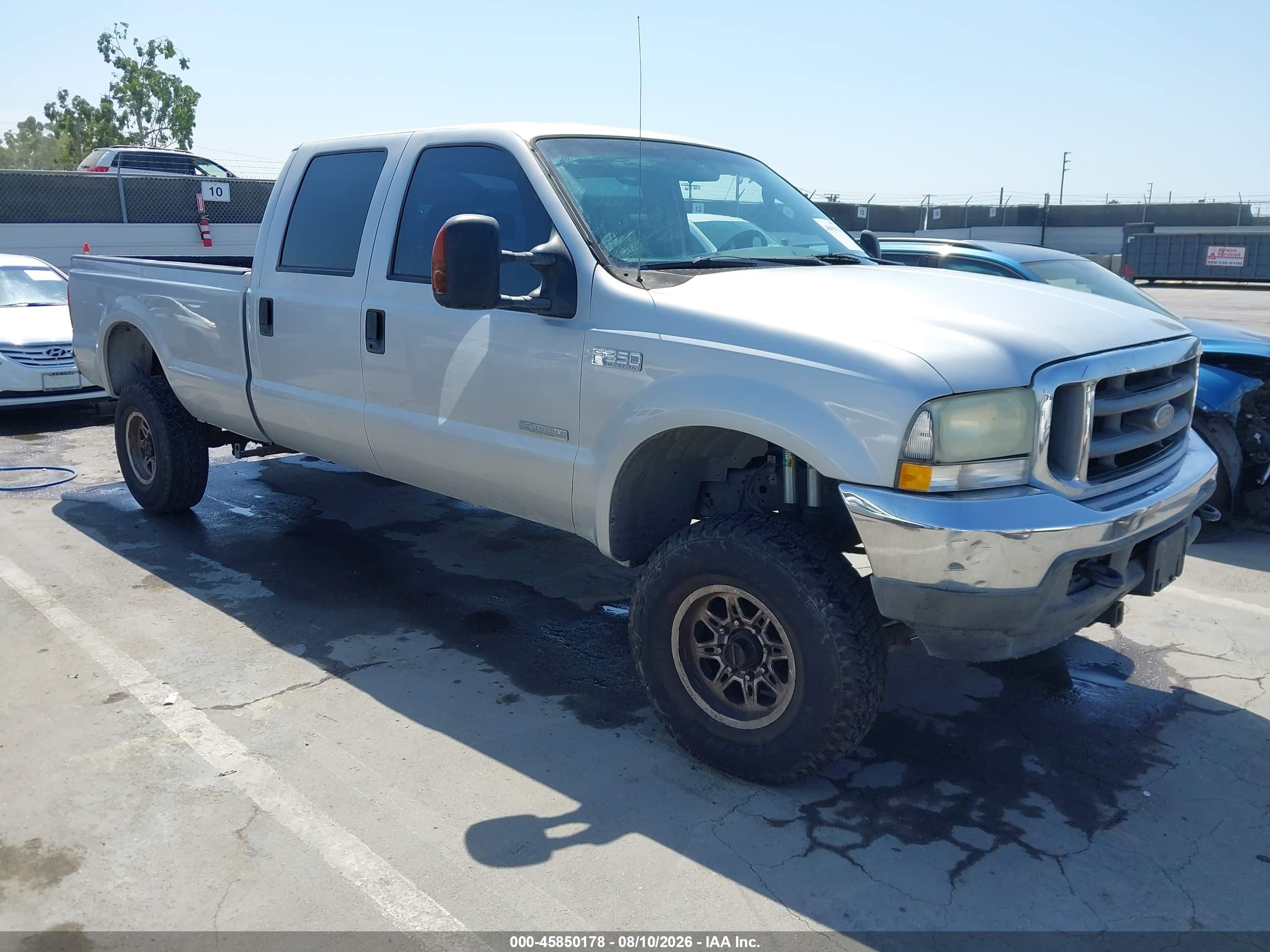 2004 Ford F-350 Lariat/xl/xlt Silver vin: 1FTSW31P24EE01840