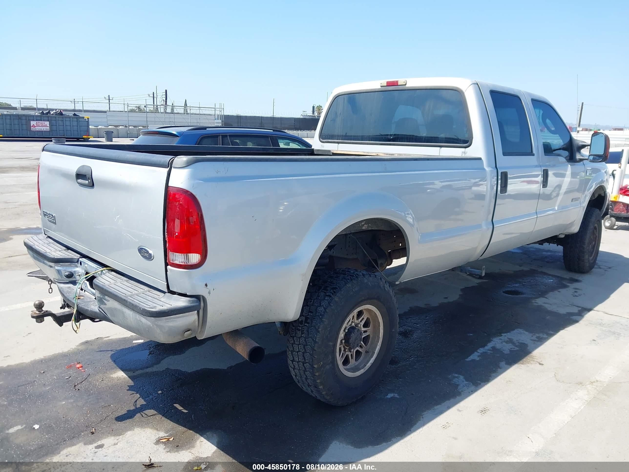 2004 Ford F-350 Lariat/xl/xlt Silver vin: 1FTSW31P24EE01840