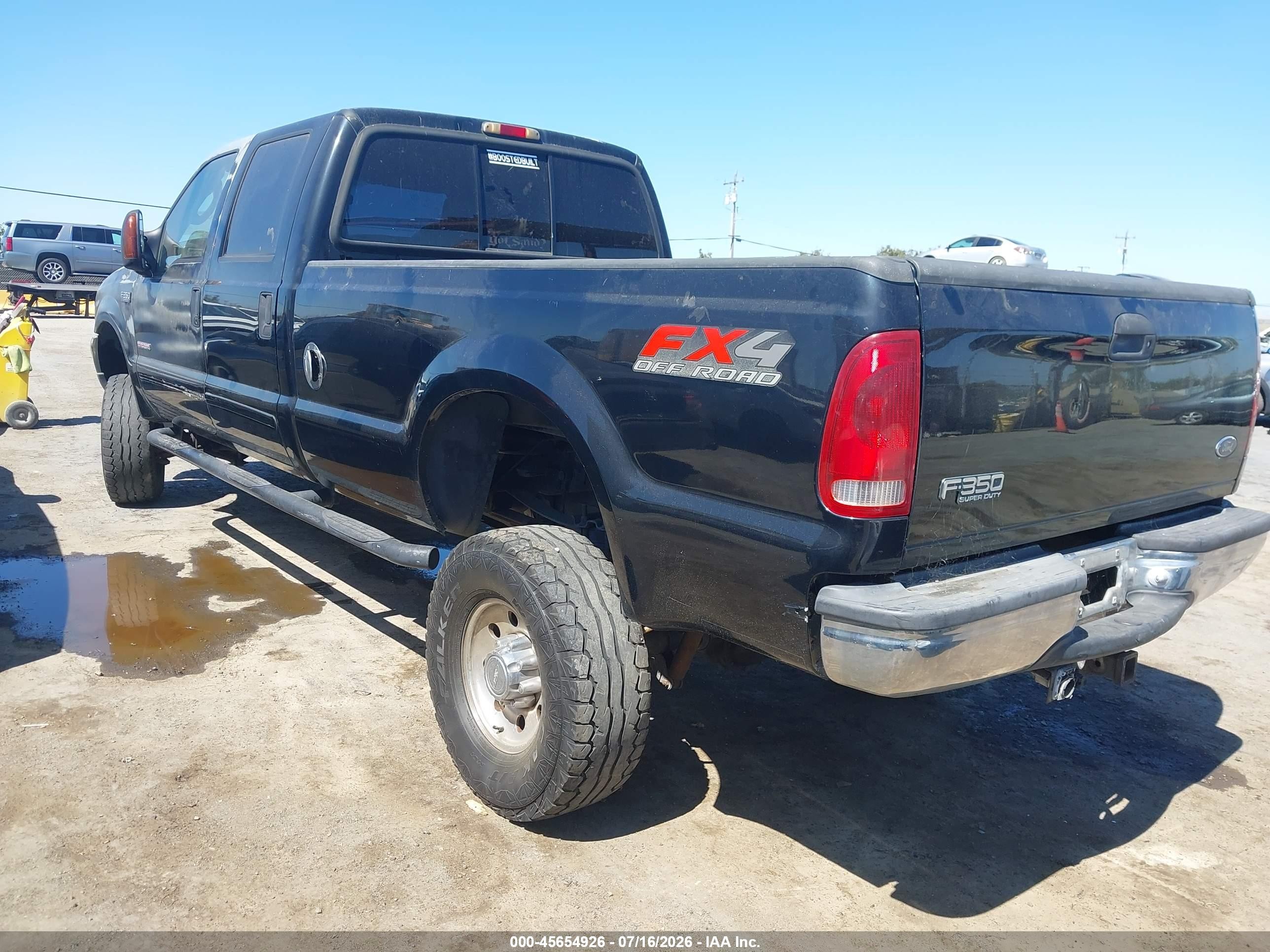 2003 Ford F-350 Lariat/xl/xlt Black vin: 1FTSW31P33EC46715