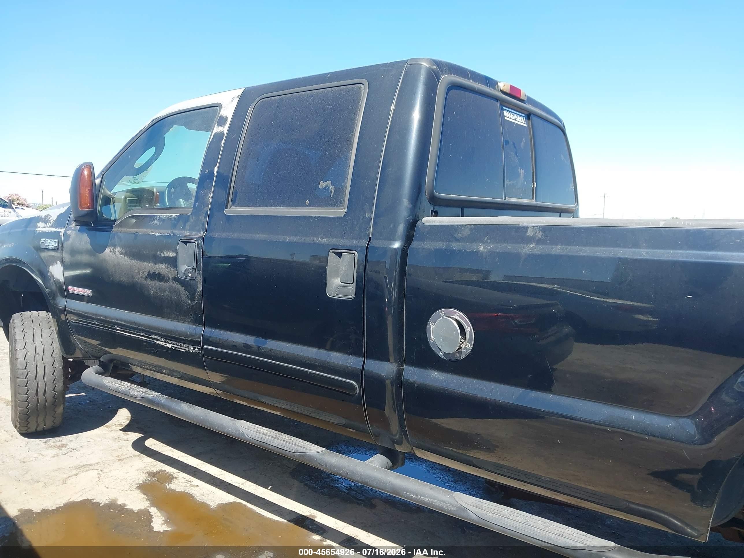 2003 Ford F-350 Lariat/xl/xlt Black vin: 1FTSW31P33EC46715