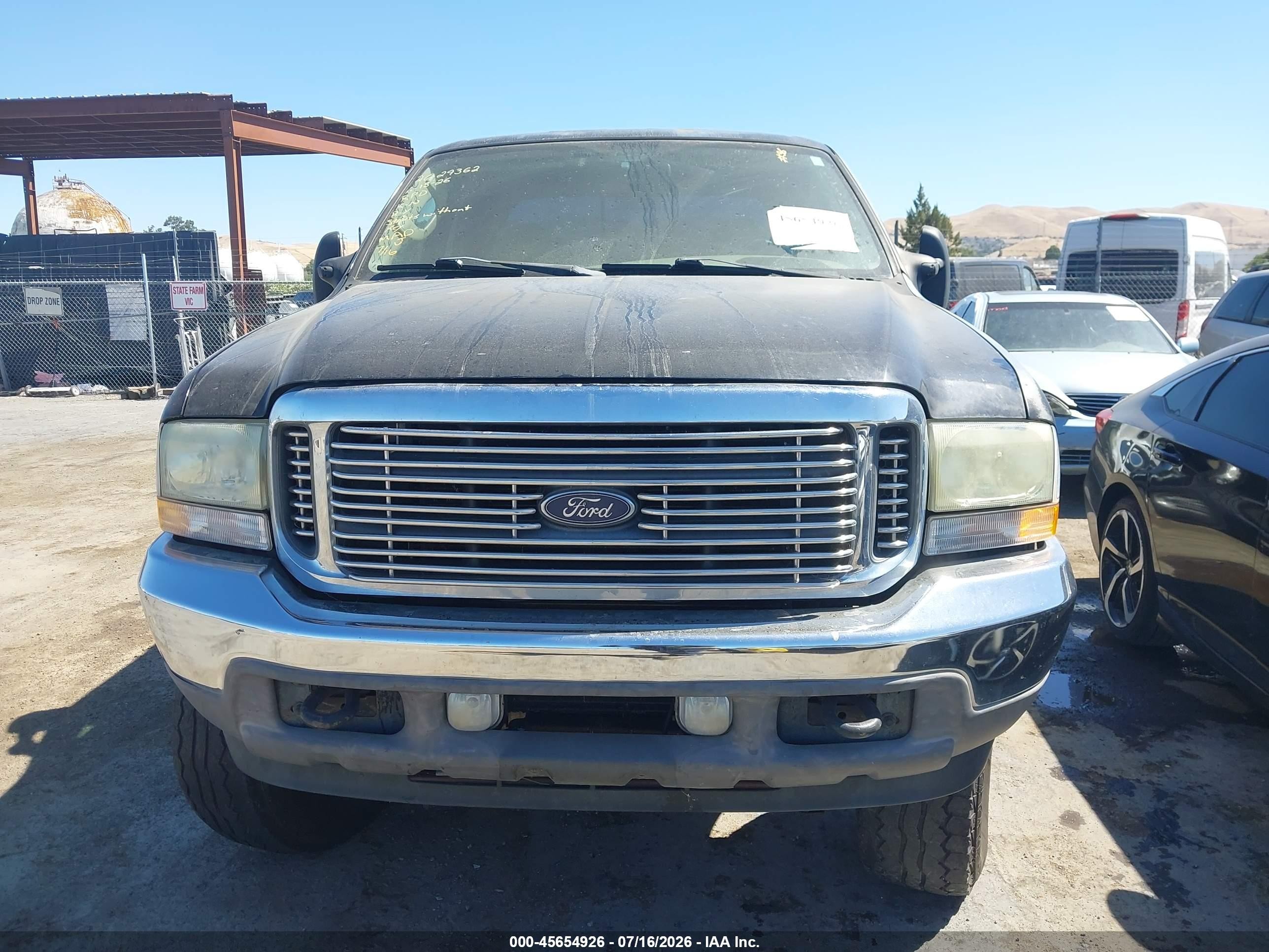 2003 Ford F-350 Lariat/xl/xlt Black vin: 1FTSW31P33EC46715