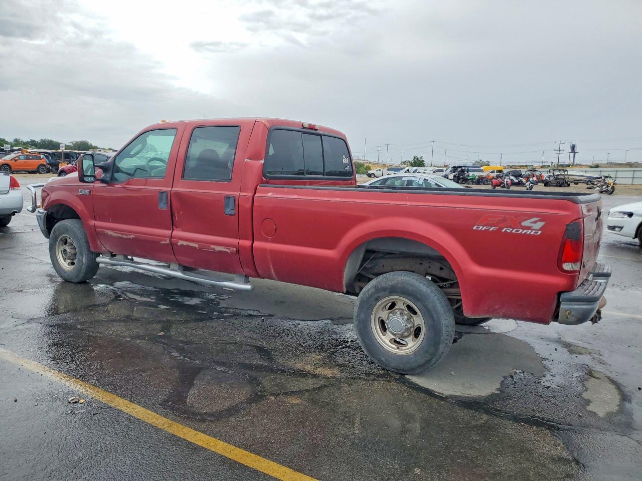 2003 Ford F350 Srw Super Duty Burgundy vin: 1FTSW31P43EB35493
