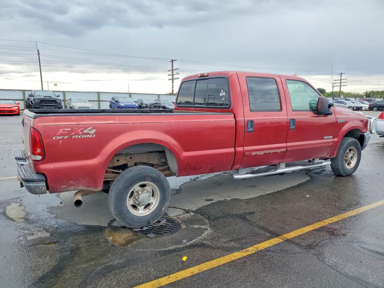 2003 Ford F350 Srw Super Duty Burgundy vin: 1FTSW31P43EB35493