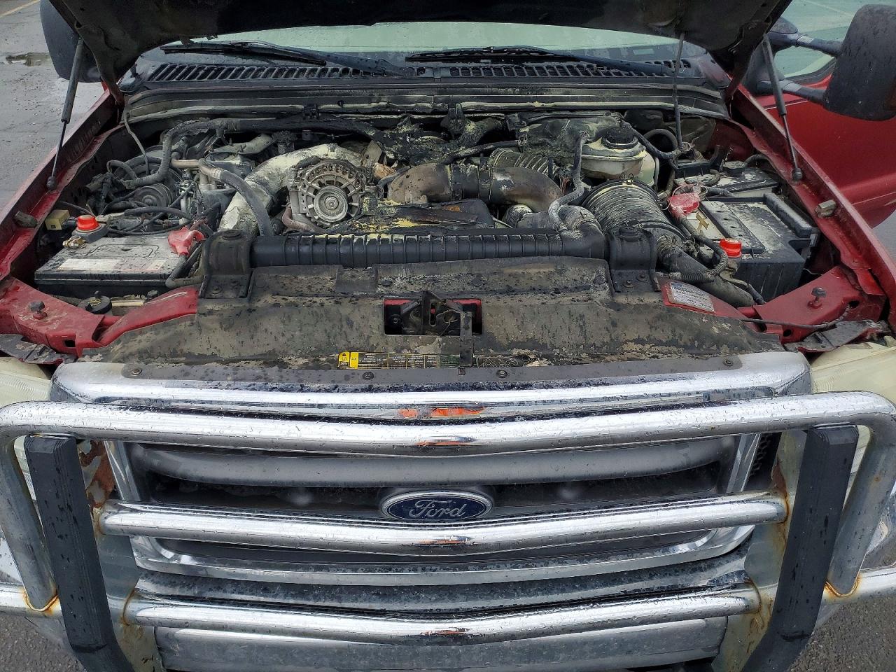 2003 Ford F350 Srw Super Duty Burgundy vin: 1FTSW31P43EB35493