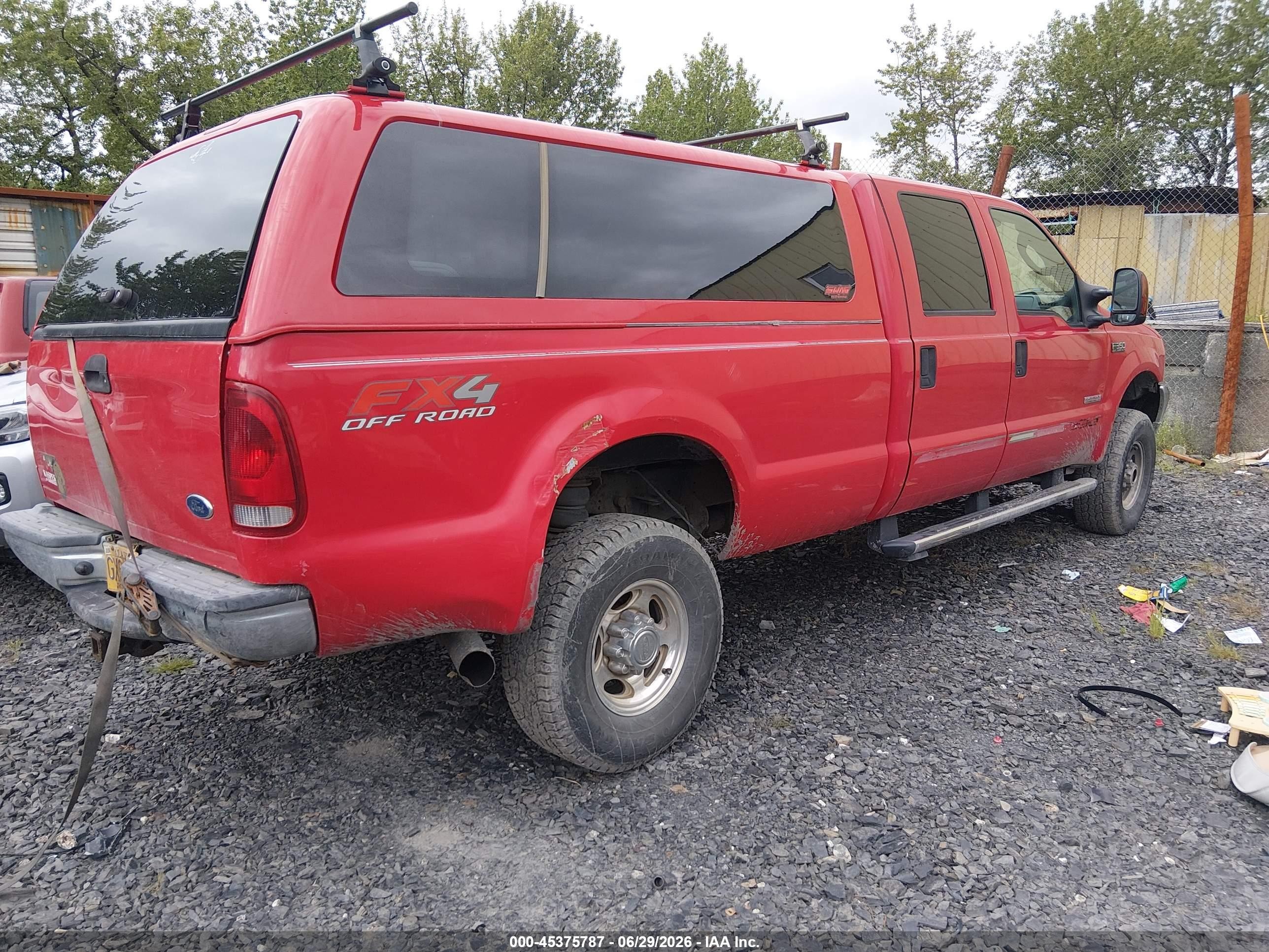 2004 Ford F-350 Lariat/xl/xlt Red vin: 1FTSW31P44EB61075