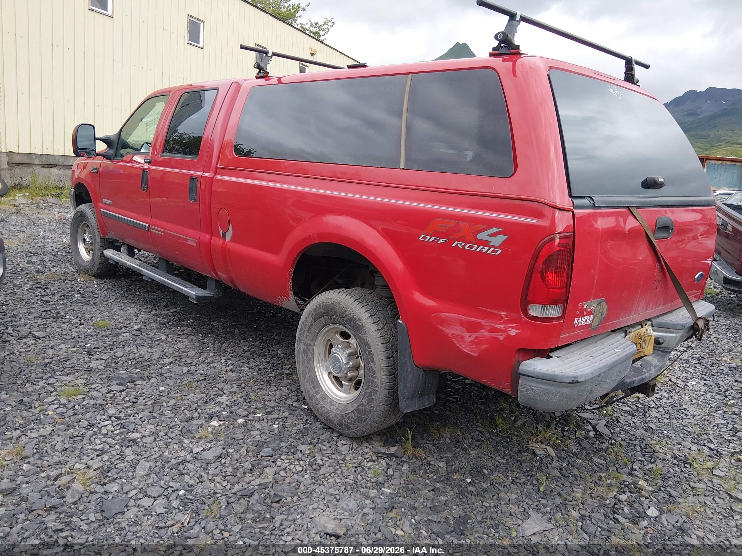 2004 Ford F-350 Lariat/xl/xlt Red vin: 1FTSW31P44EB61075