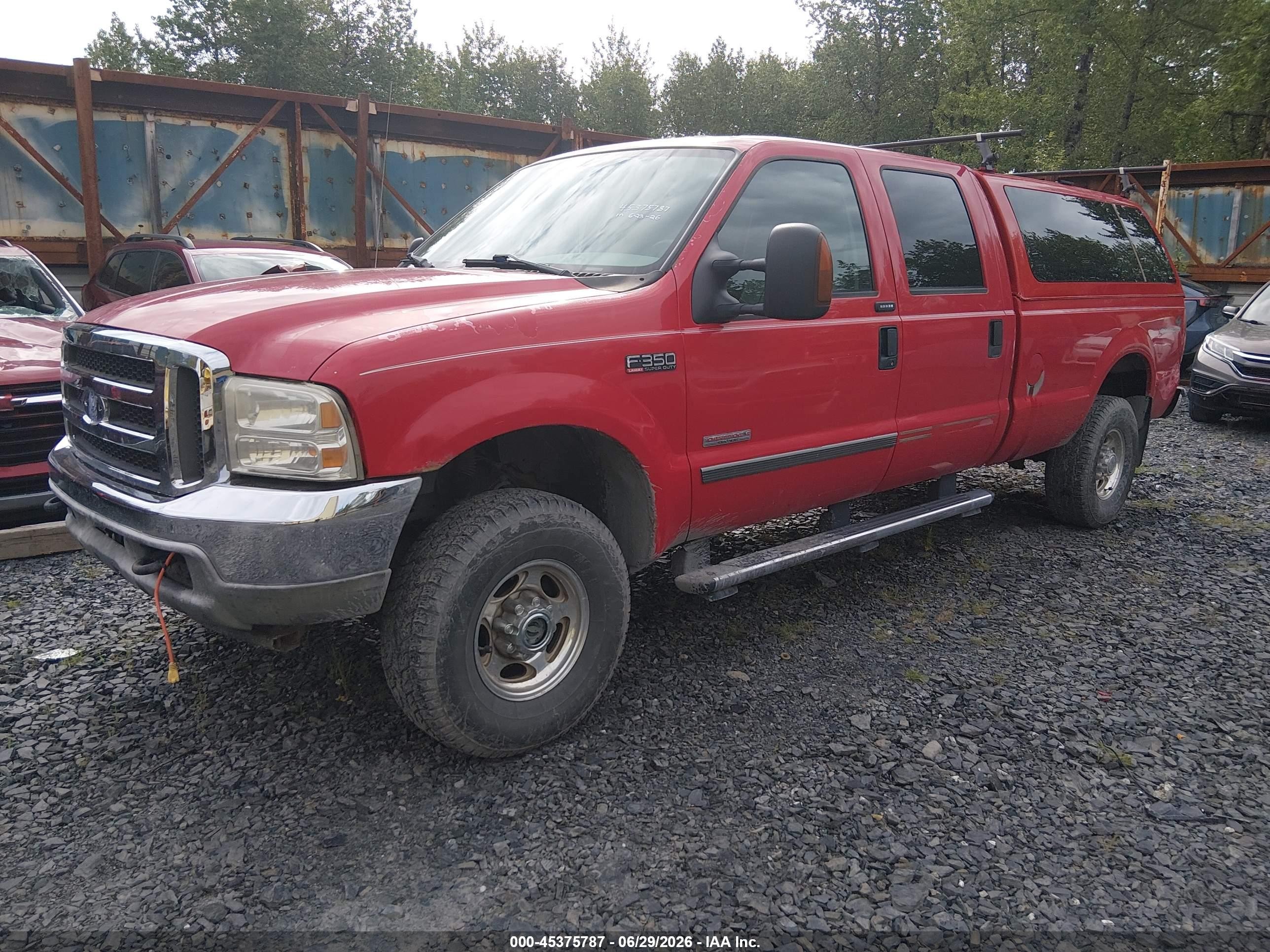 2004 Ford F-350 Lariat/xl/xlt Red vin: 1FTSW31P44EB61075