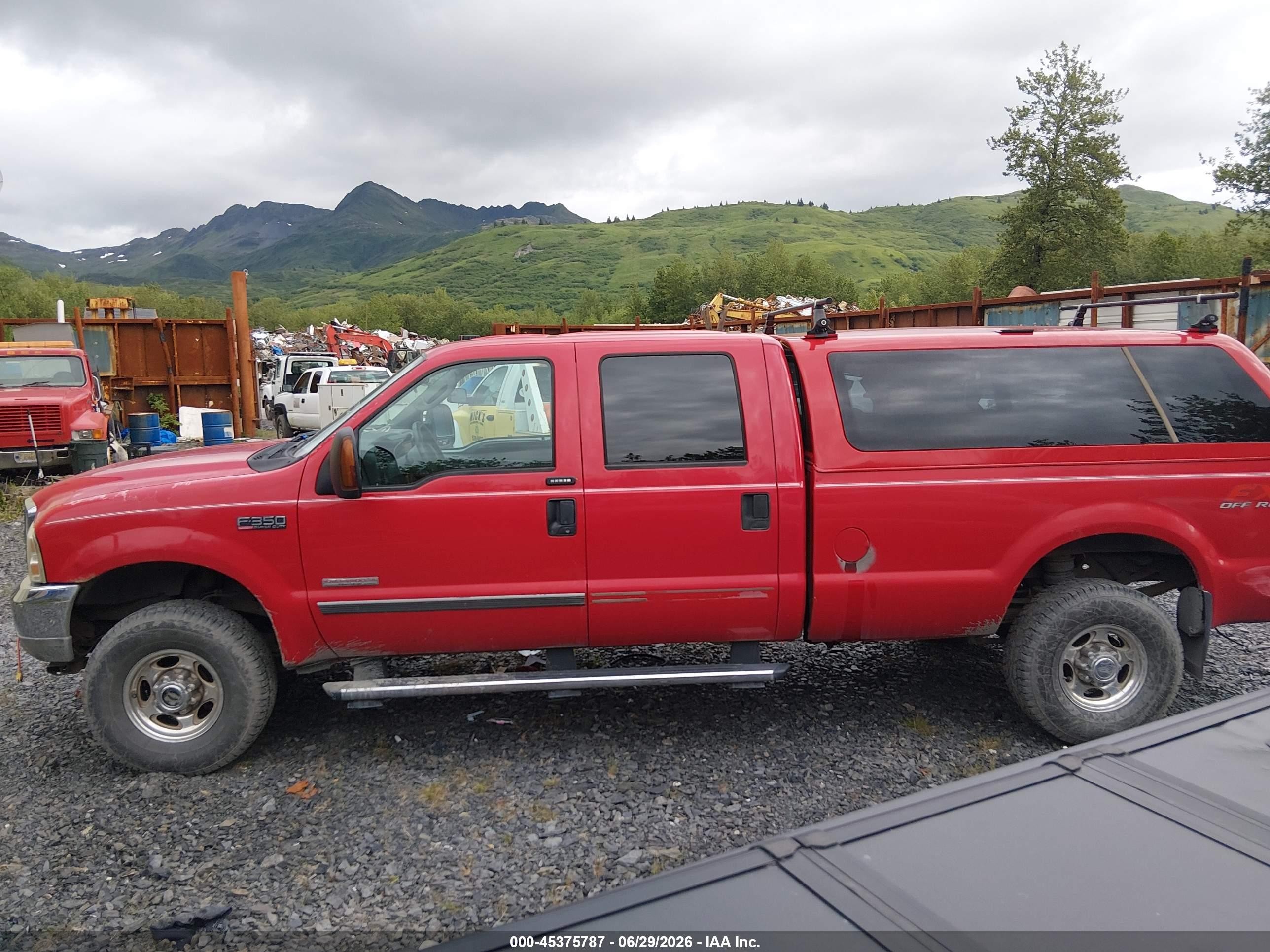 2004 Ford F-350 Lariat/xl/xlt Red vin: 1FTSW31P44EB61075