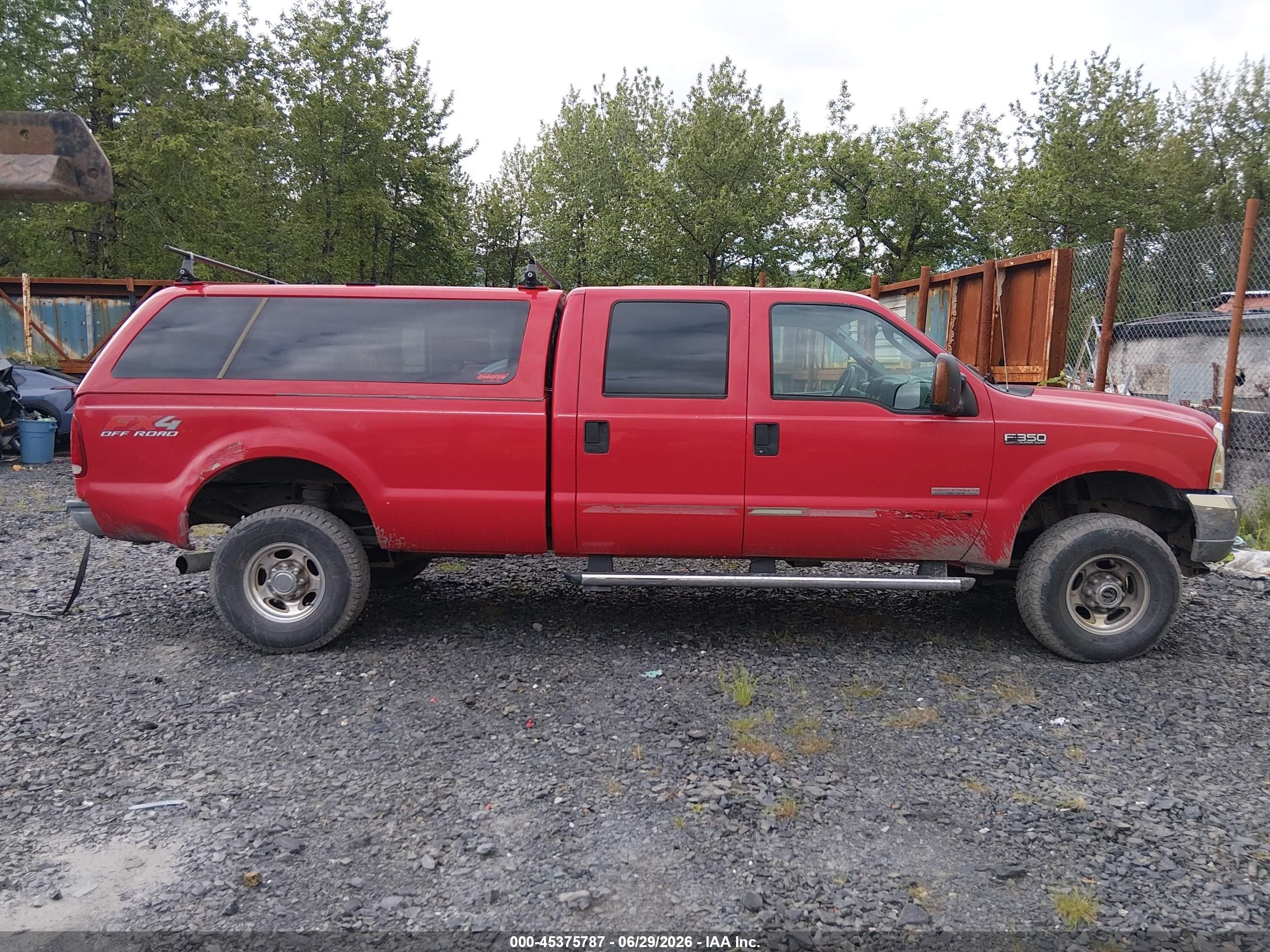 2004 Ford F-350 Lariat/xl/xlt Red vin: 1FTSW31P44EB61075