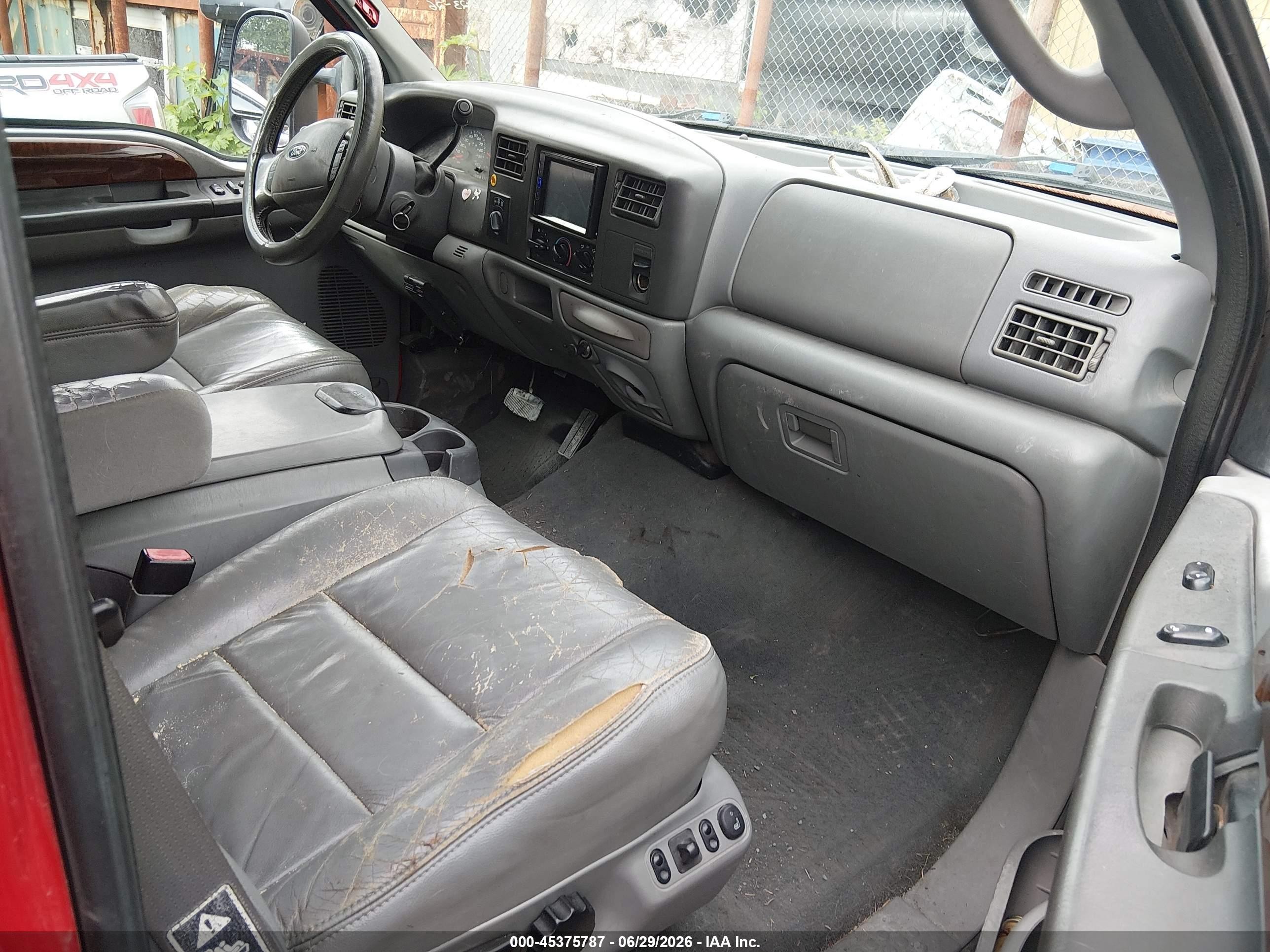 2004 Ford F-350 Lariat/xl/xlt Red vin: 1FTSW31P44EB61075