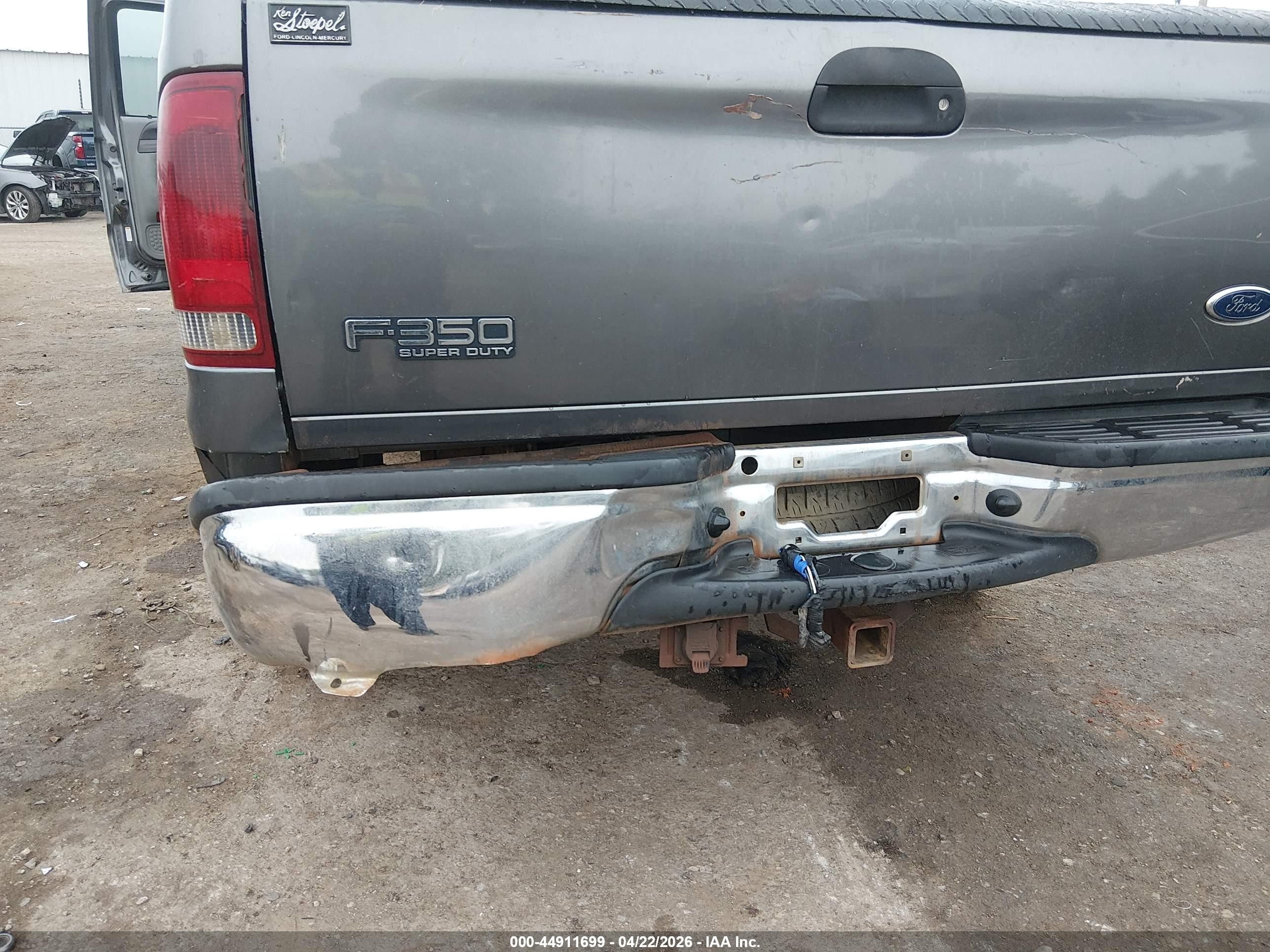 2004 Ford F-350 Lariat/xl/xlt Gray vin: 1FTSW31P44ED89173