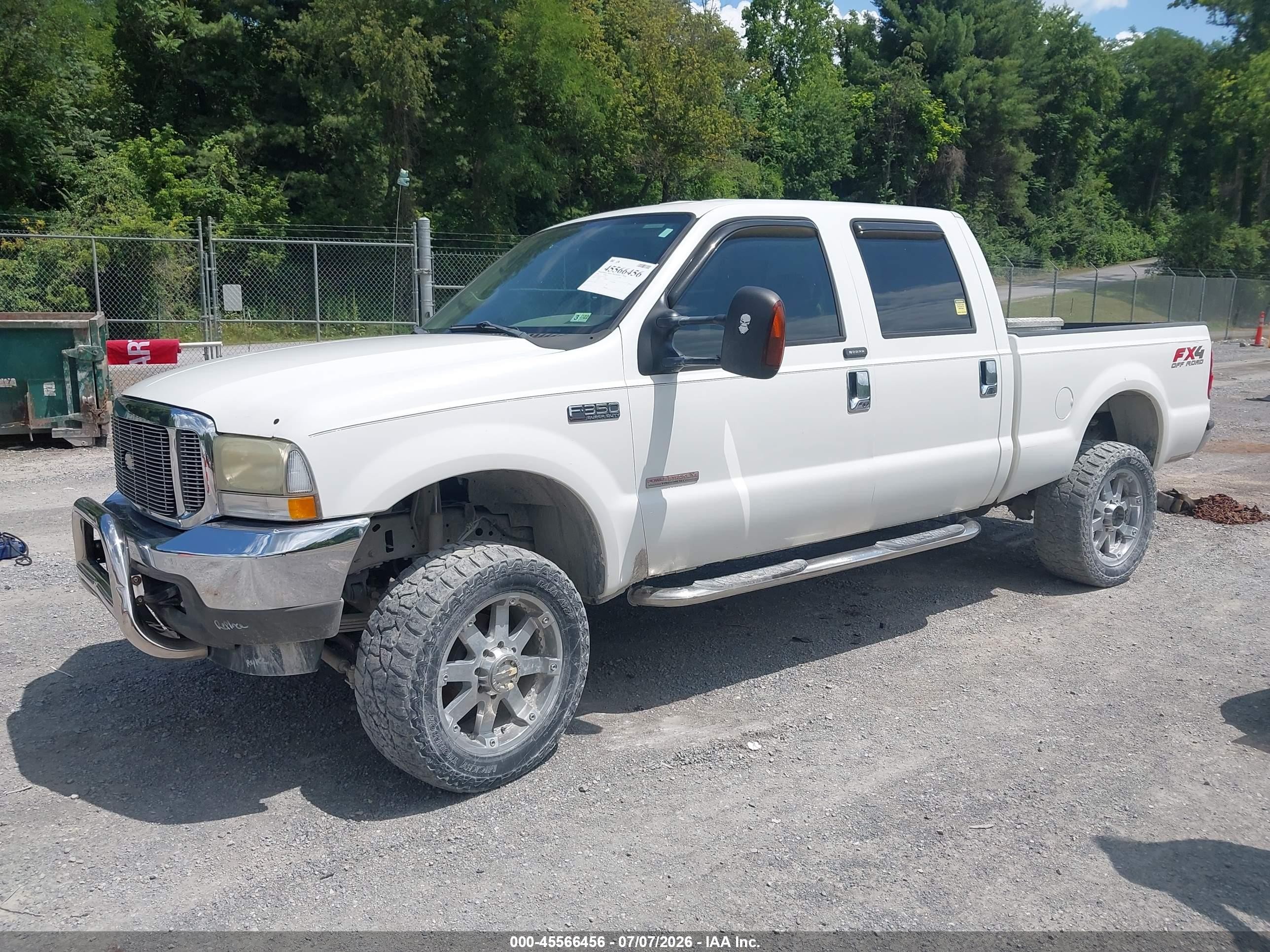 2004 Ford F-350 Lariat/xl/xlt White vin: 1FTSW31P54EA32097