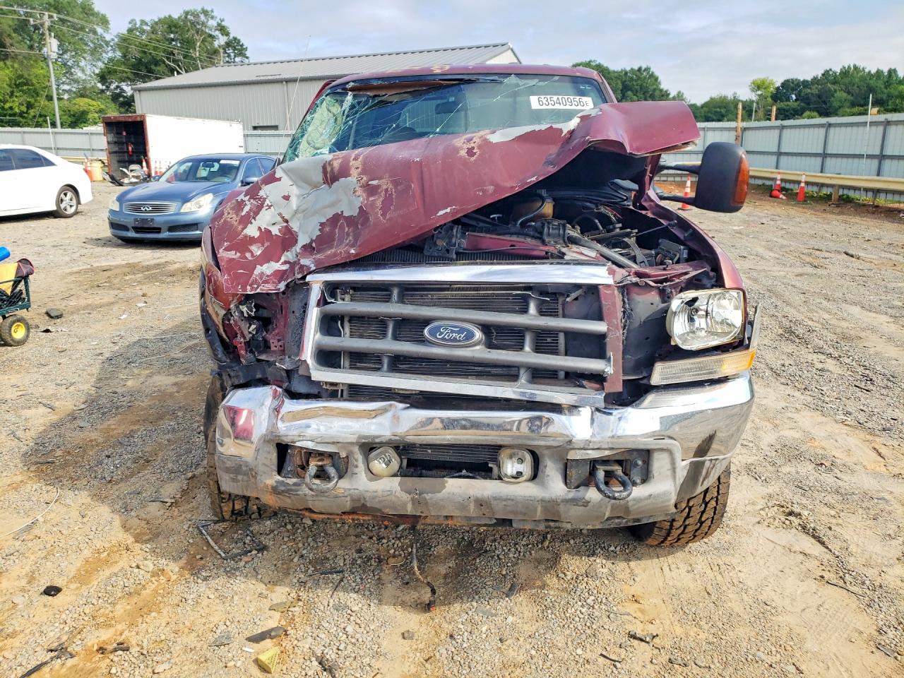 2004 Ford F350 Srw Super Duty Бордовый vin: 1FTSW31P54EA85771