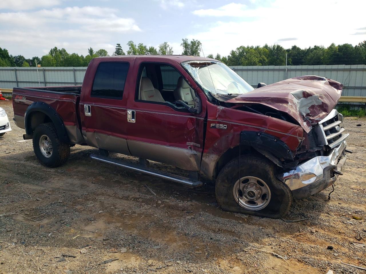 2004 Ford F350 Srw Super Duty Бордовый vin: 1FTSW31P54EA85771