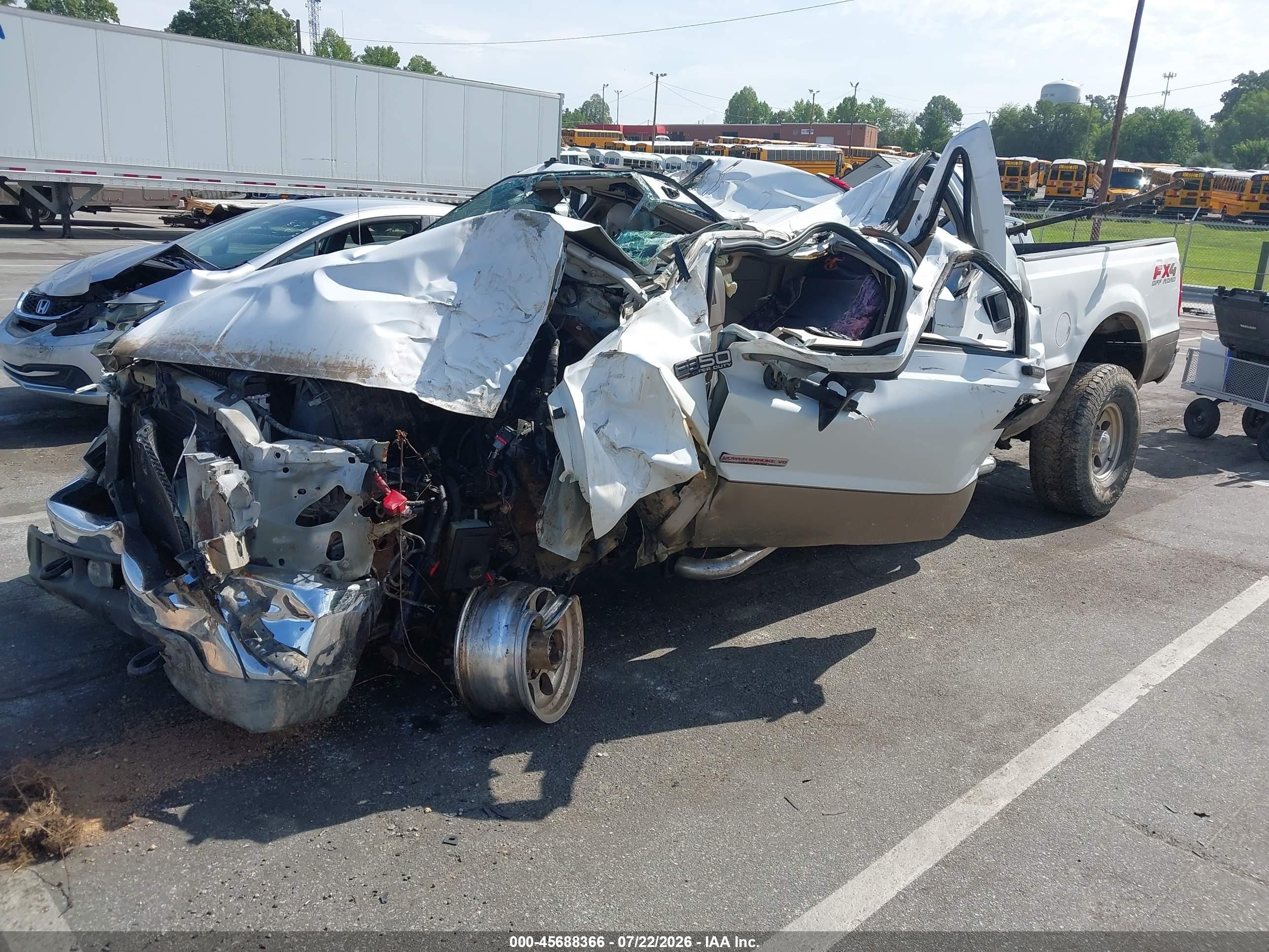 2004 Ford F-350 Белый vin: 1FTSW31P74EB15420